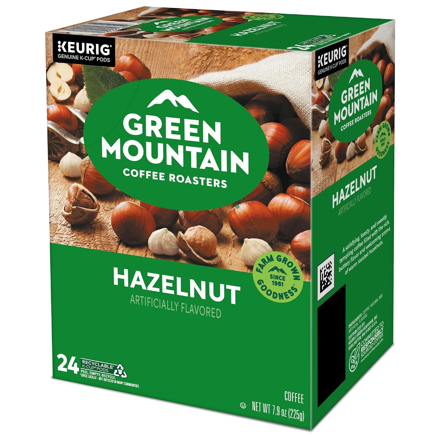 image:imageGreen Mountain Coffee Roasters Caramel Vanilla Cream Coffee Keurig SingleServe KCup pods Light Roast 96 CountHazelnut