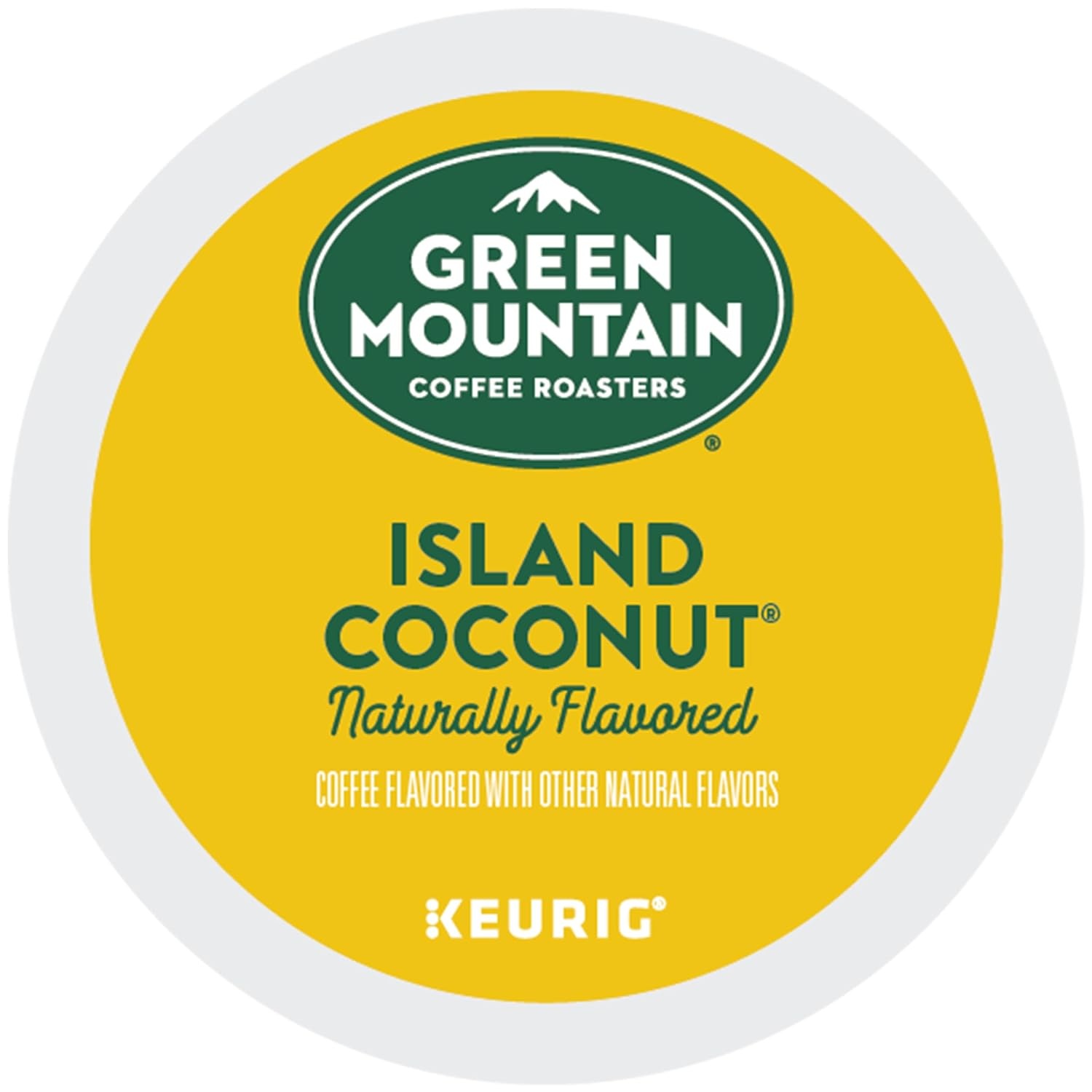image:imageGreen Mountain Coffee Roasters Caramel Vanilla Cream Coffee Keurig SingleServe KCup pods Light Roast 96 CountIsland Coconut