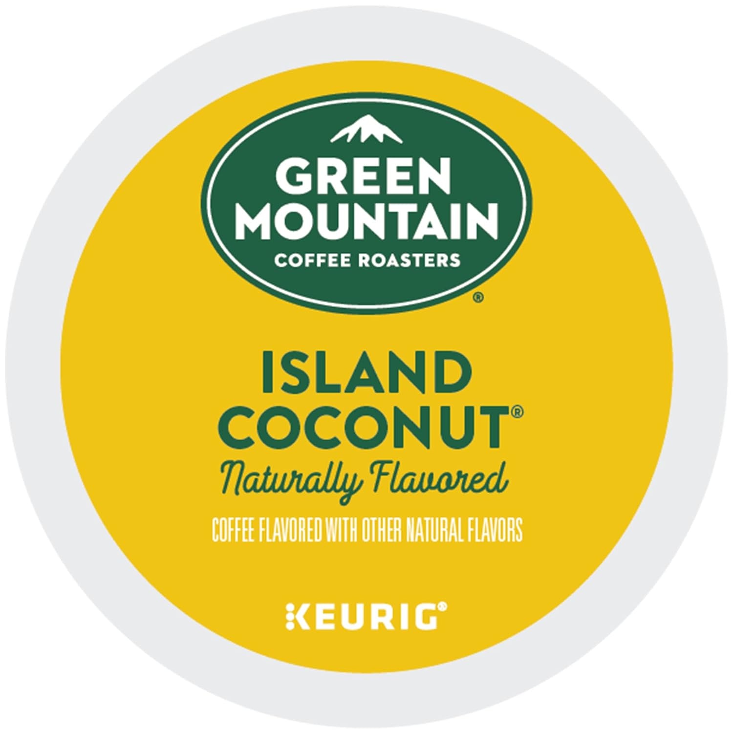 image:imageGreen Mountain Coffee Roasters Caramel Vanilla Cream Coffee Keurig SingleServe KCup pods Light Roast 96 CountIsland Coconut