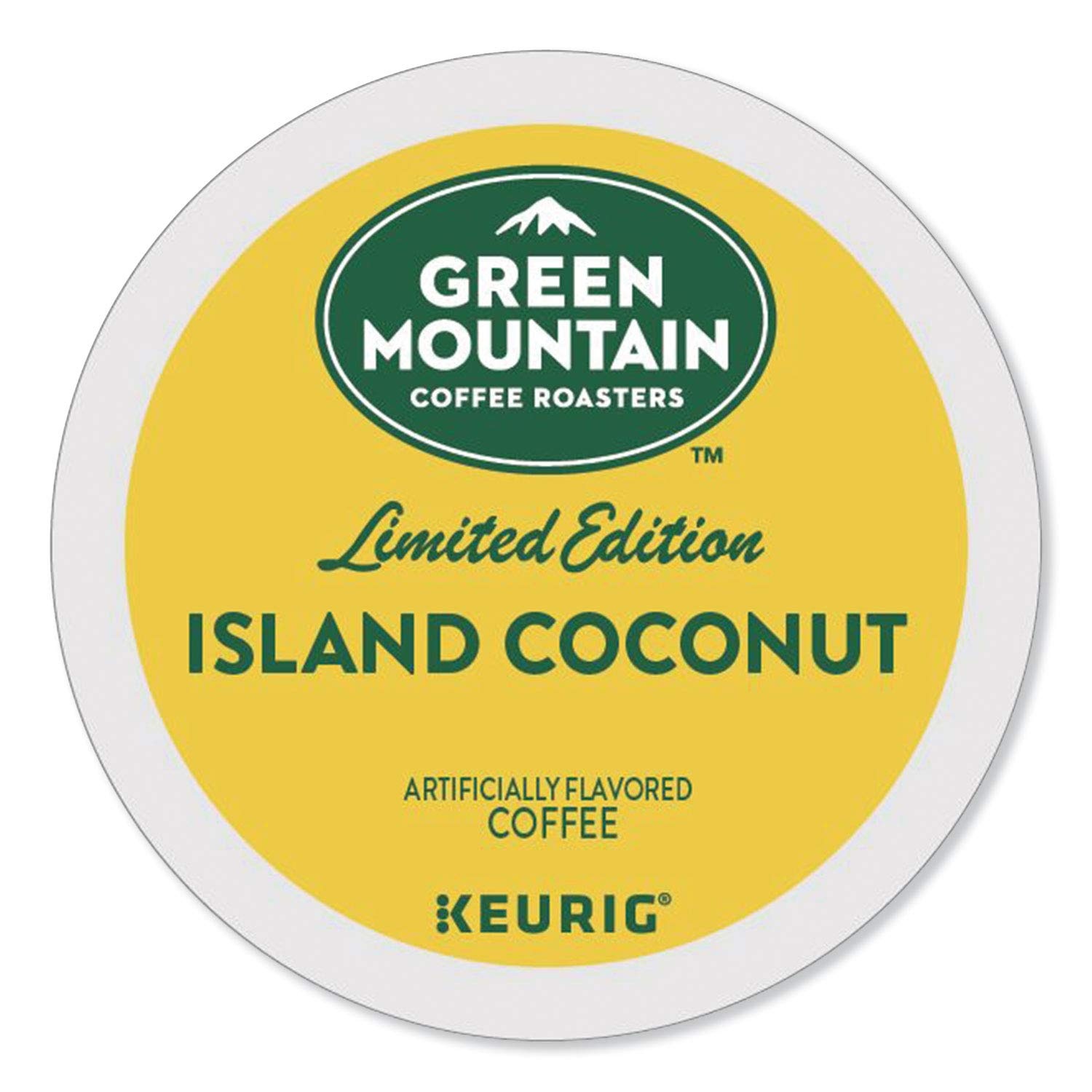 image:imageGreen Mountain Coffee Roasters Caramel Vanilla Cream Coffee Keurig SingleServe KCup pods Light Roast 96 CountIsland Coconut