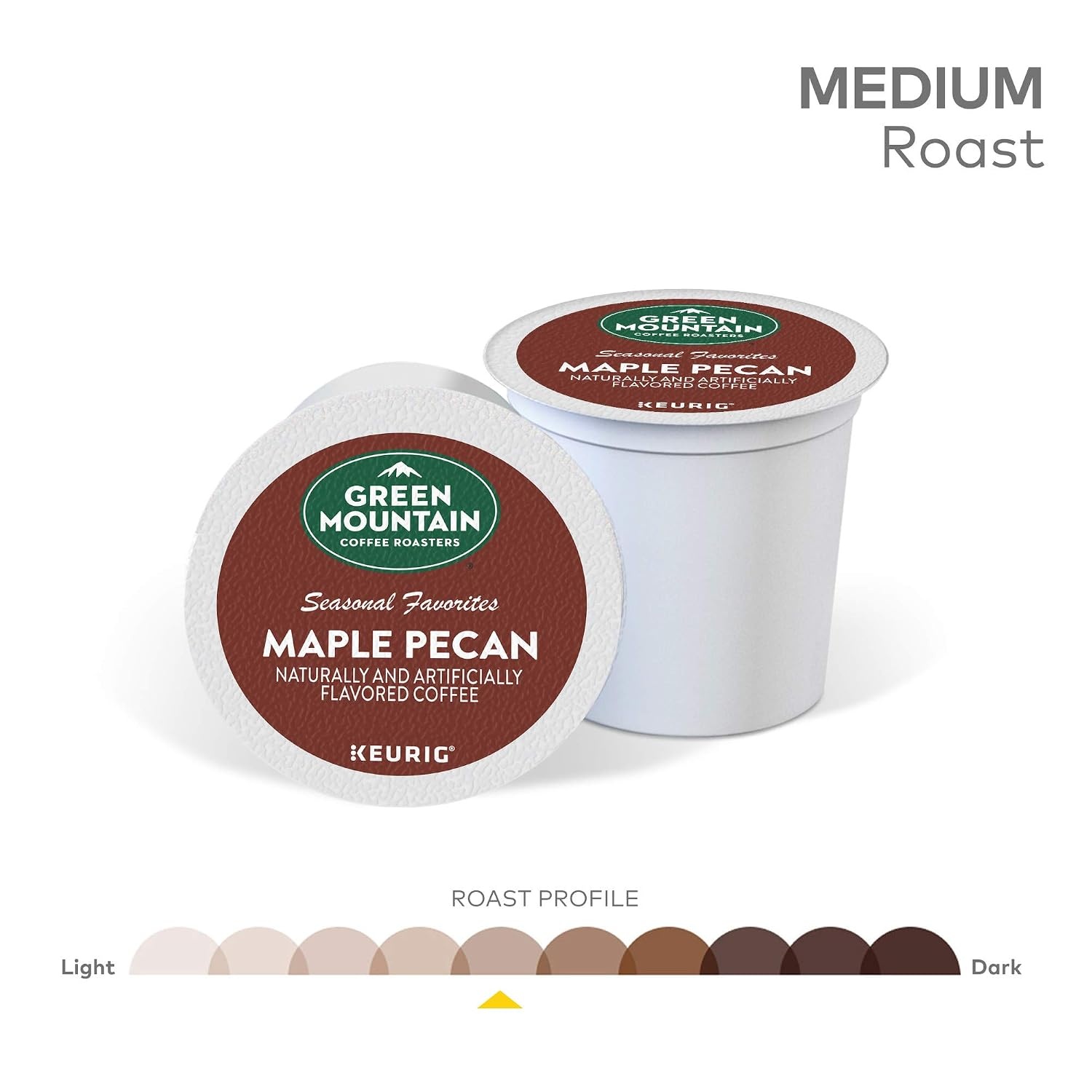image:imageGreen Mountain Coffee Roasters Caramel Vanilla Cream Coffee Keurig SingleServe KCup pods Light Roast 96 CountMaple Pecan