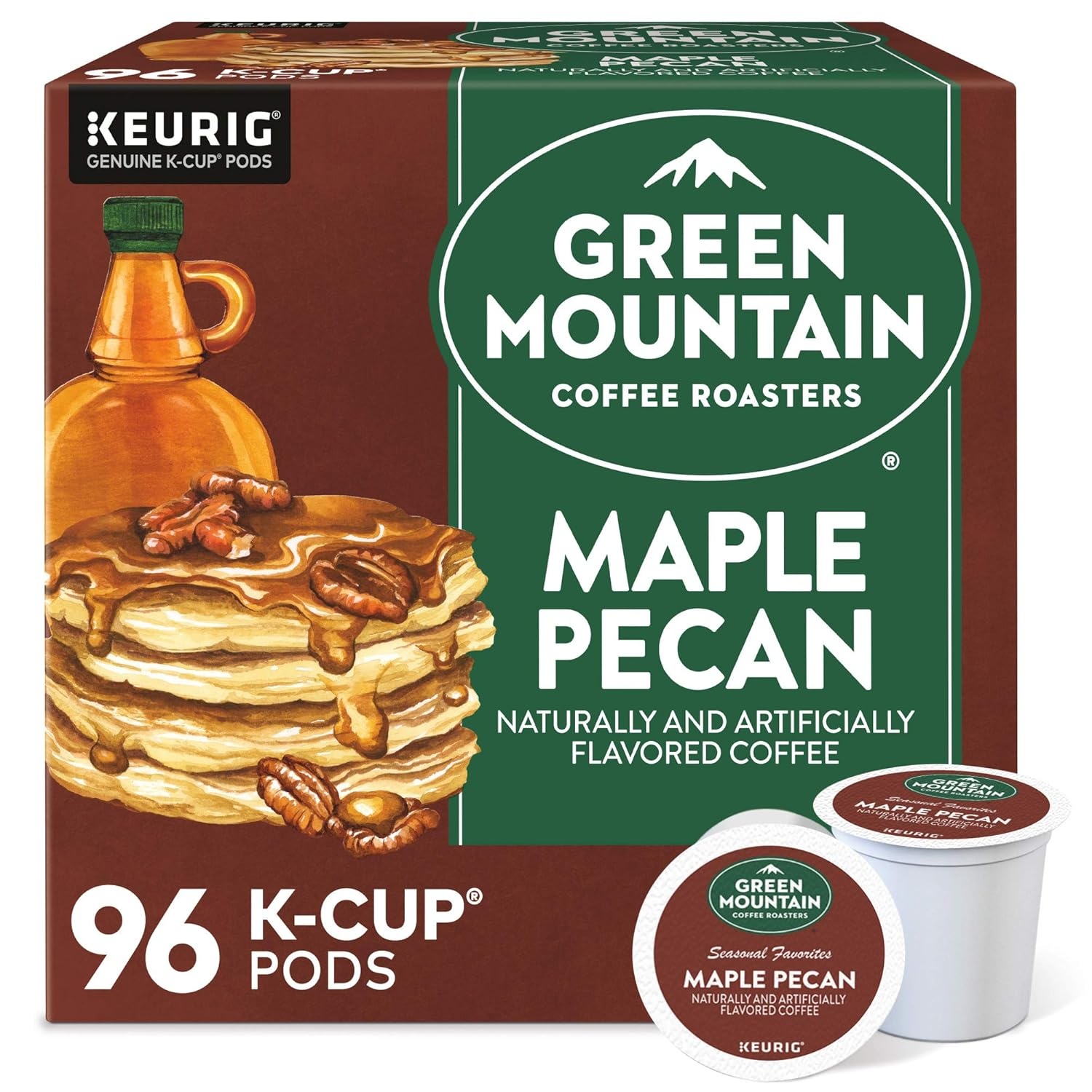 image:imageGreen Mountain Coffee Roasters Caramel Vanilla Cream Coffee Keurig SingleServe KCup pods Light Roast 96 CountMaple Pecan