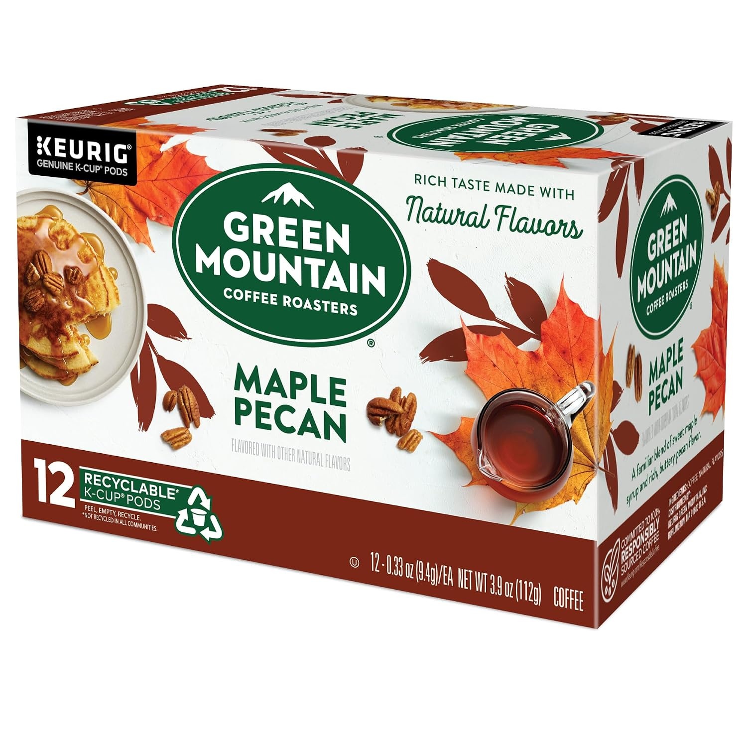 image:imageGreen Mountain Coffee Roasters Caramel Vanilla Cream Coffee Keurig SingleServe KCup pods Light Roast 96 CountMaple Pecan