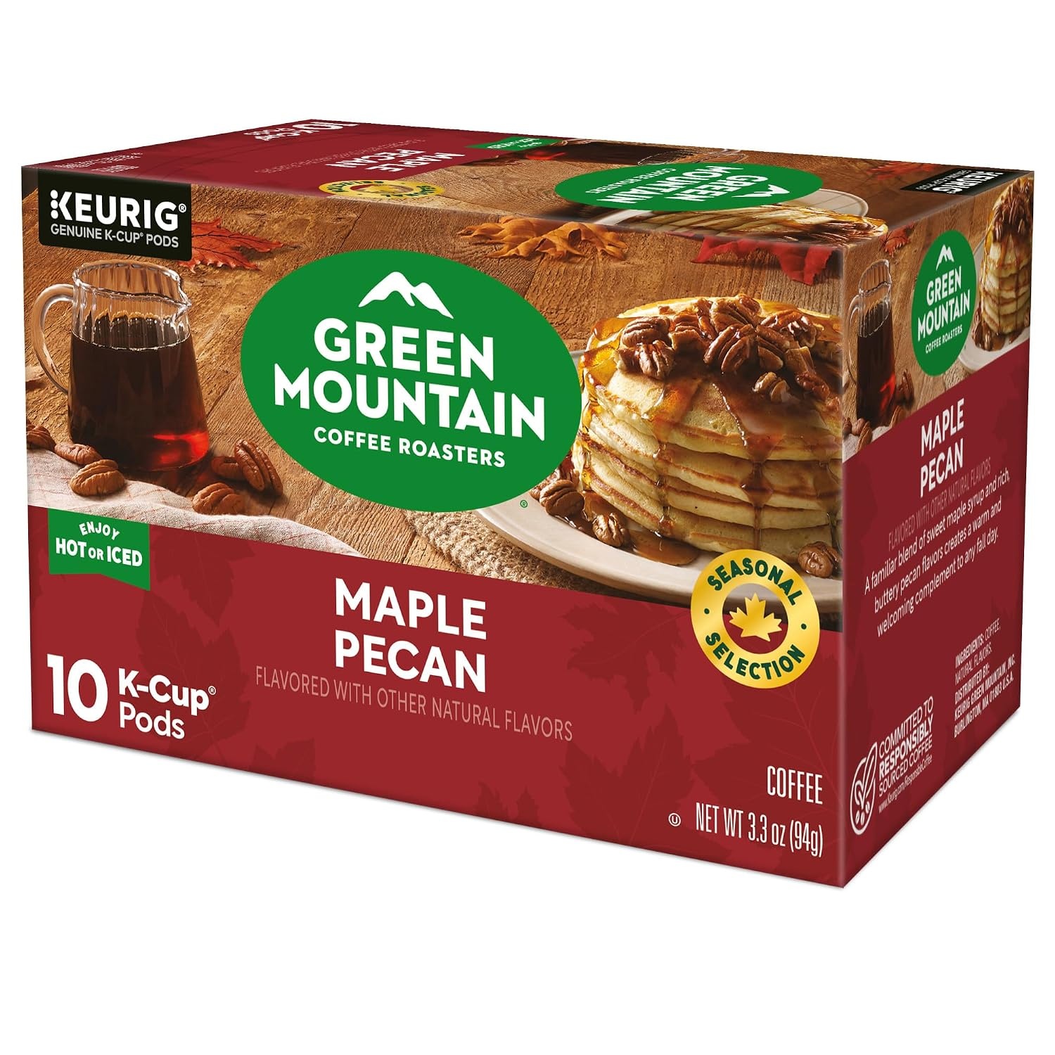 image:imageGreen Mountain Coffee Roasters Caramel Vanilla Cream Coffee Keurig SingleServe KCup pods Light Roast 96 CountMaple Pecan