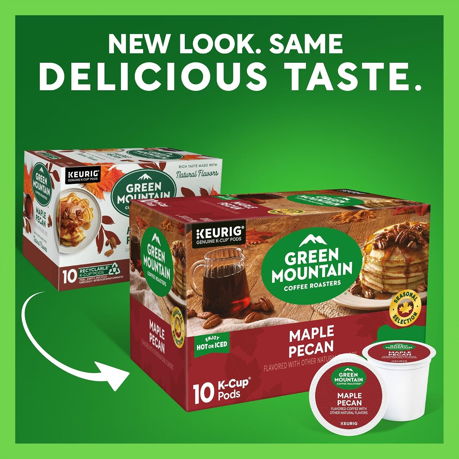 image:imageGreen Mountain Coffee Roasters Caramel Vanilla Cream Coffee Keurig SingleServe KCup pods Light Roast 96 CountMaple Pecan