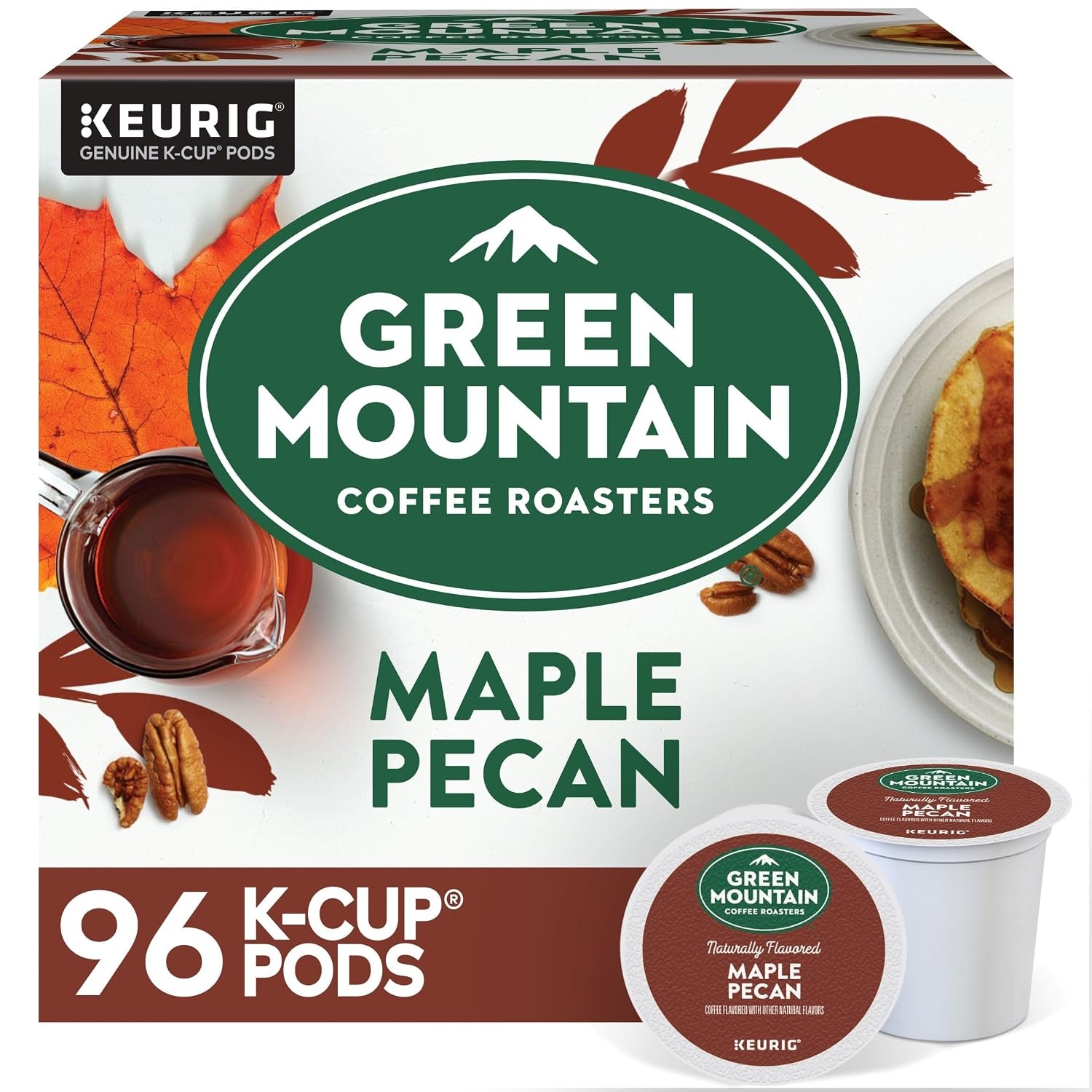 image:imageGreen Mountain Coffee Roasters Caramel Vanilla Cream Coffee Keurig SingleServe KCup pods Light Roast 96 CountMaple Pecan