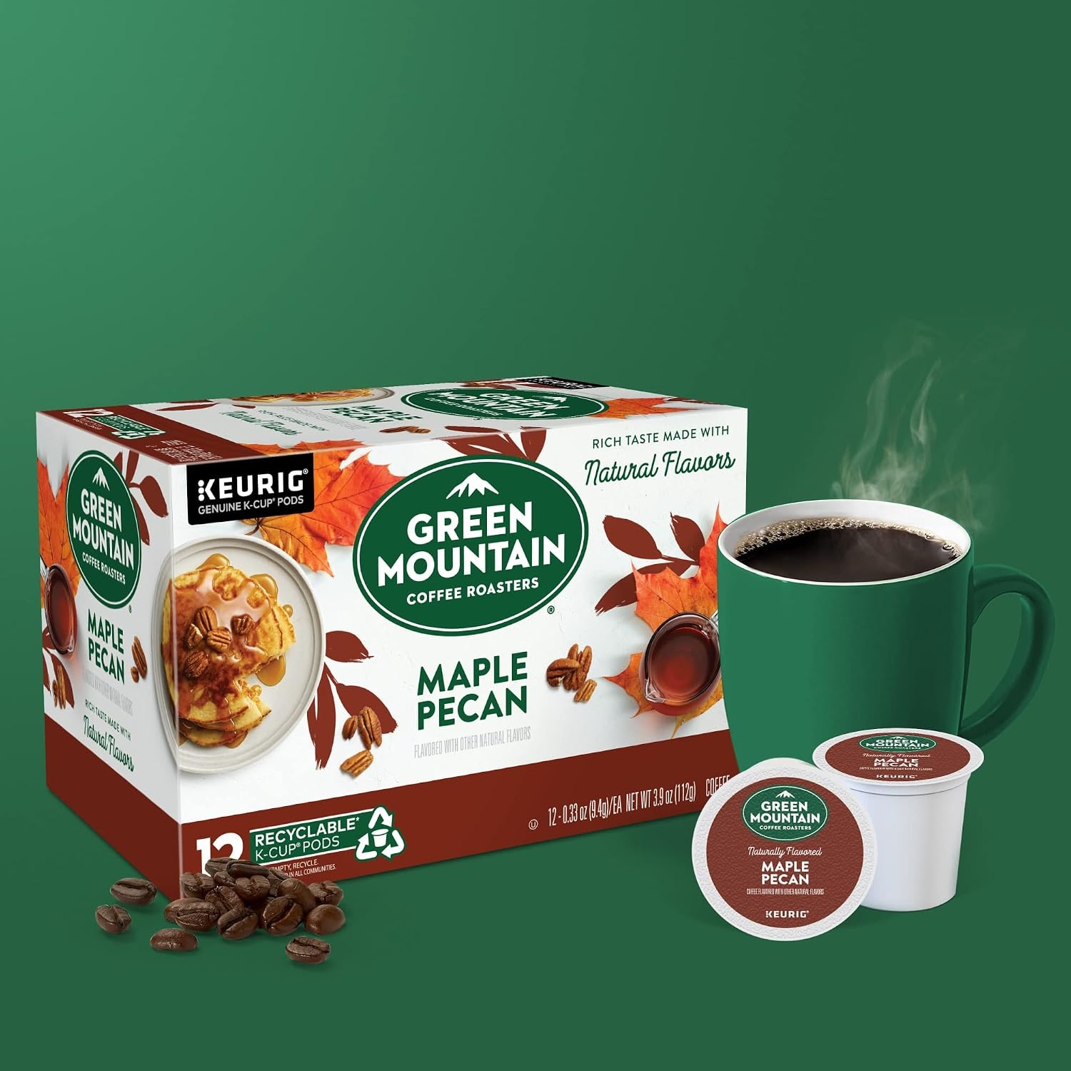 image:imageGreen Mountain Coffee Roasters Caramel Vanilla Cream Coffee Keurig SingleServe KCup pods Light Roast 96 CountMaple Pecan