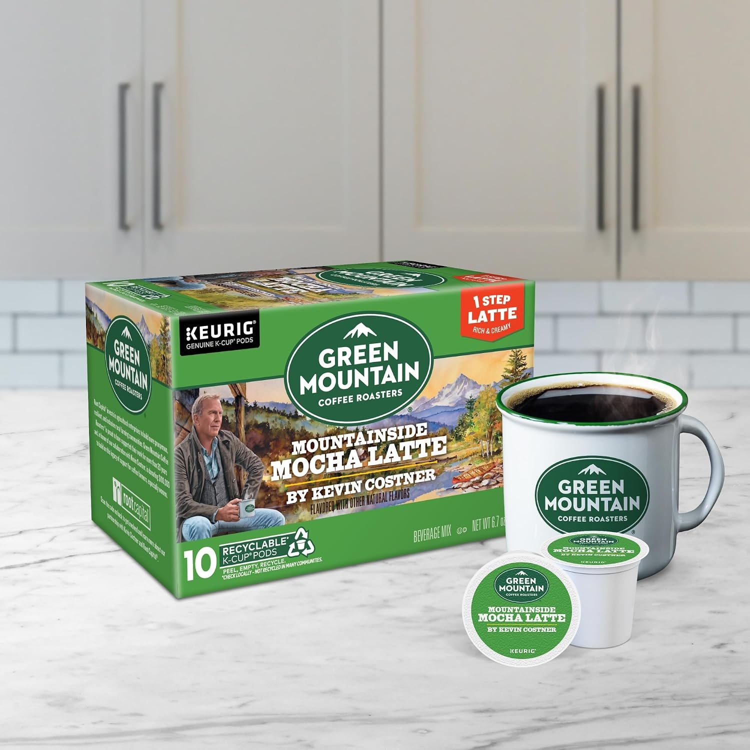 image:imageGreen Mountain Coffee Roasters Caramel Vanilla Cream Coffee Keurig SingleServe KCup pods Light Roast 96 CountMountainside Mocha Latte