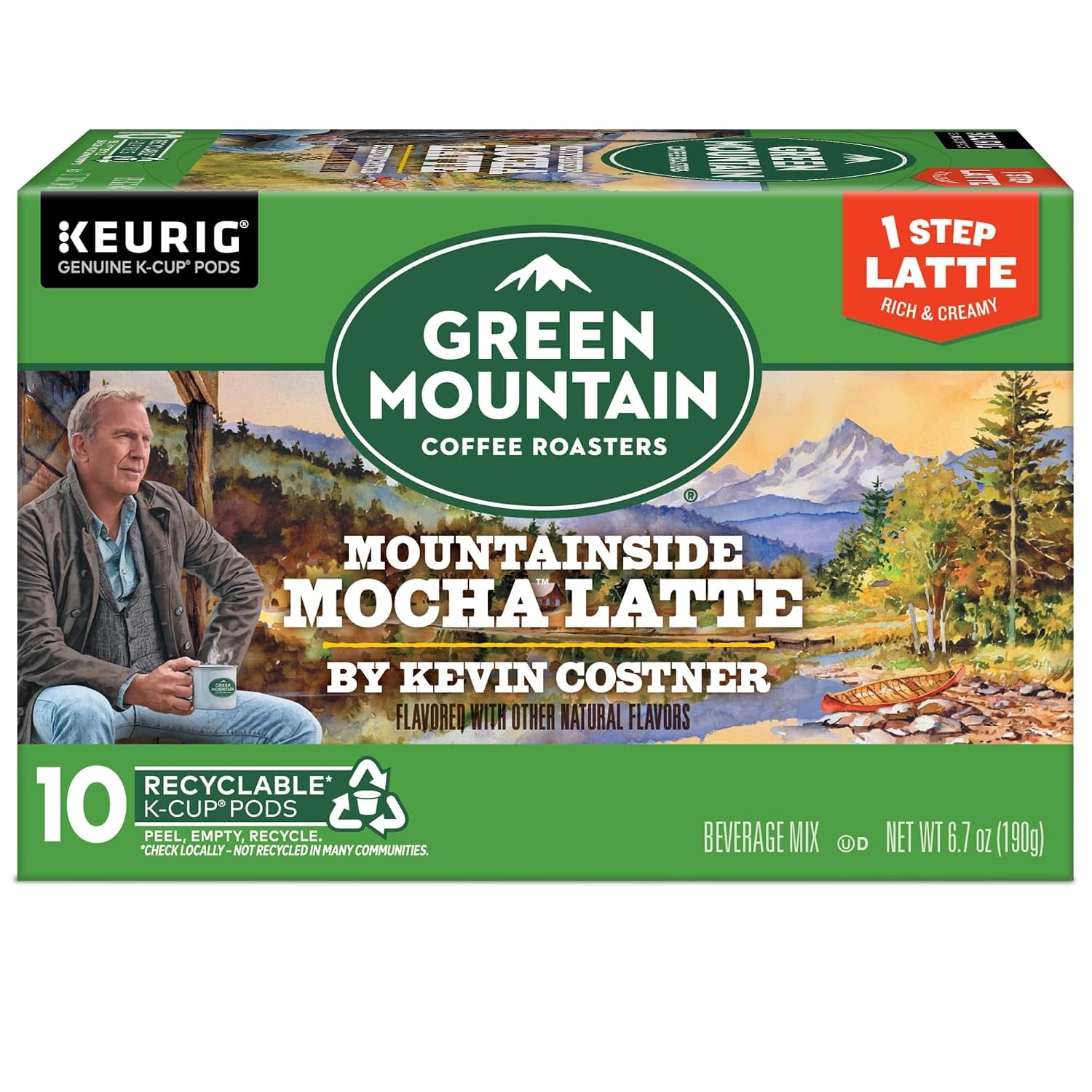 image:imageGreen Mountain Coffee Roasters Caramel Vanilla Cream Coffee Keurig SingleServe KCup pods Light Roast 96 CountMountainside Mocha Latte