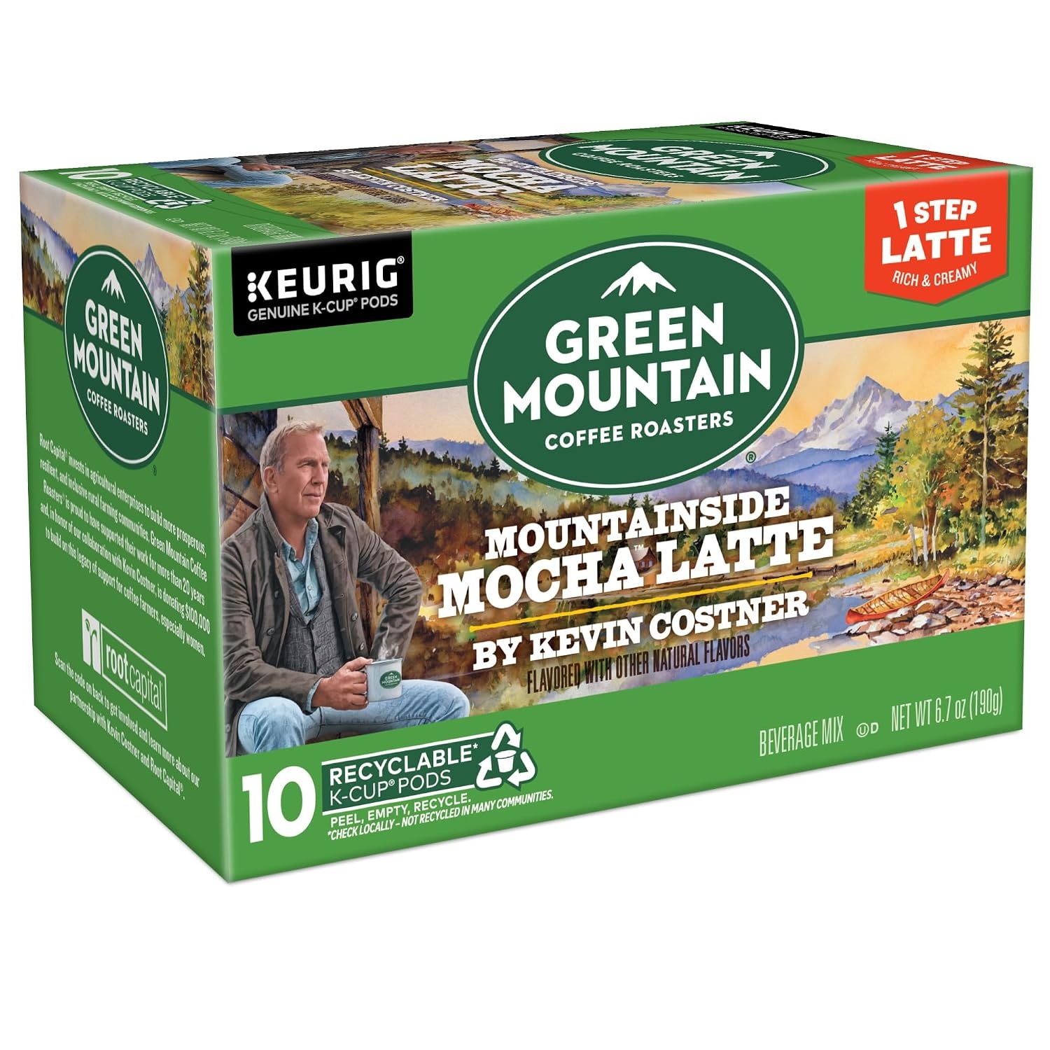 image:imageGreen Mountain Coffee Roasters Caramel Vanilla Cream Coffee Keurig SingleServe KCup pods Light Roast 96 CountMountainside Mocha Latte