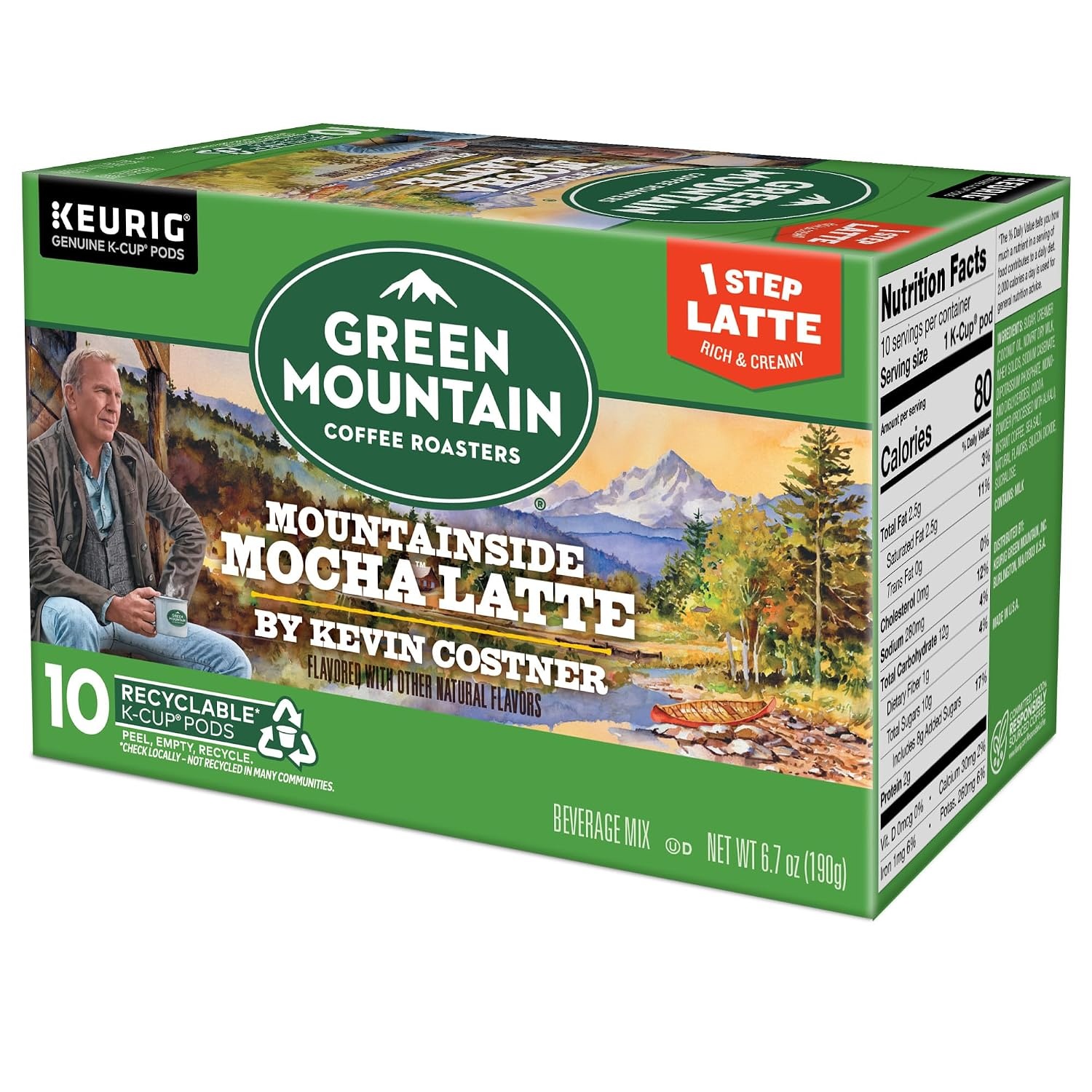 image:imageGreen Mountain Coffee Roasters Caramel Vanilla Cream Coffee Keurig SingleServe KCup pods Light Roast 96 CountMountainside Mocha Latte
