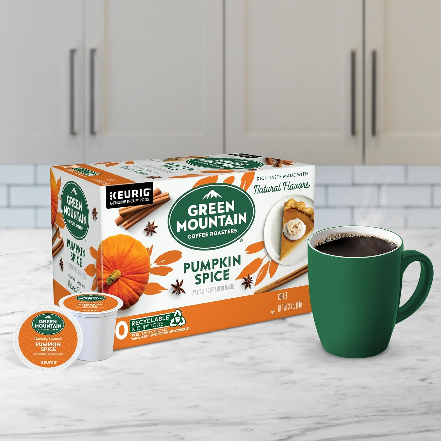 image:imageGreen Mountain Coffee Roasters Caramel Vanilla Cream Coffee Keurig SingleServe KCup pods Light Roast 96 CountPumpkin Spice