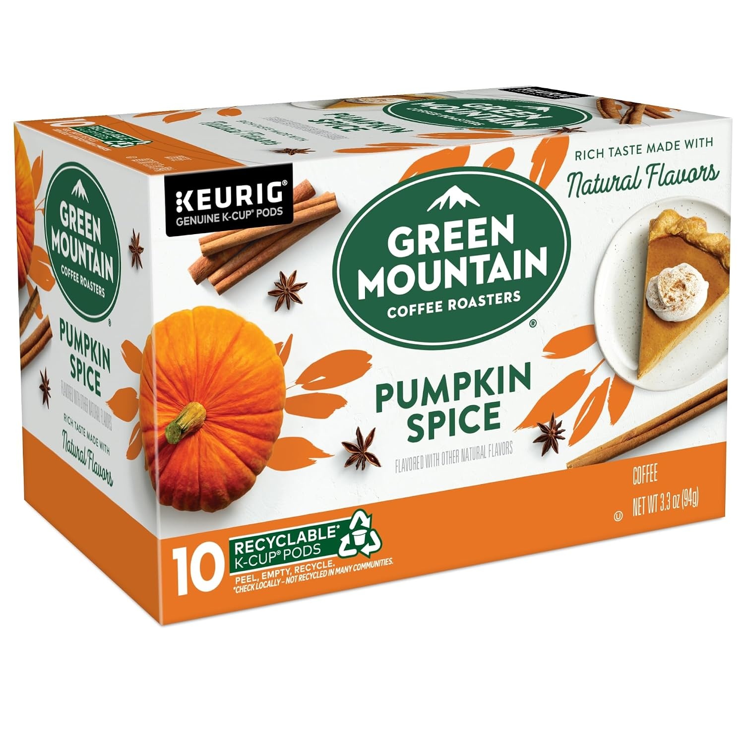 image:imageGreen Mountain Coffee Roasters Caramel Vanilla Cream Coffee Keurig SingleServe KCup pods Light Roast 96 CountPumpkin Spice