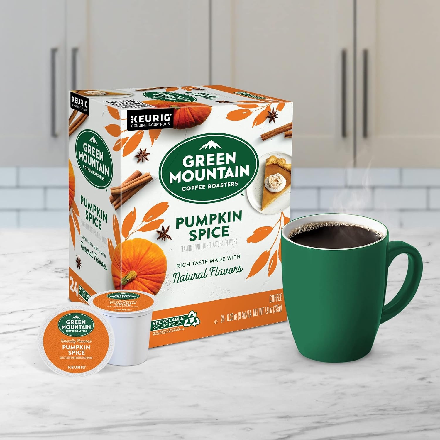 image:imageGreen Mountain Coffee Roasters Caramel Vanilla Cream Coffee Keurig SingleServe KCup pods Light Roast 96 CountPumpkin Spice
