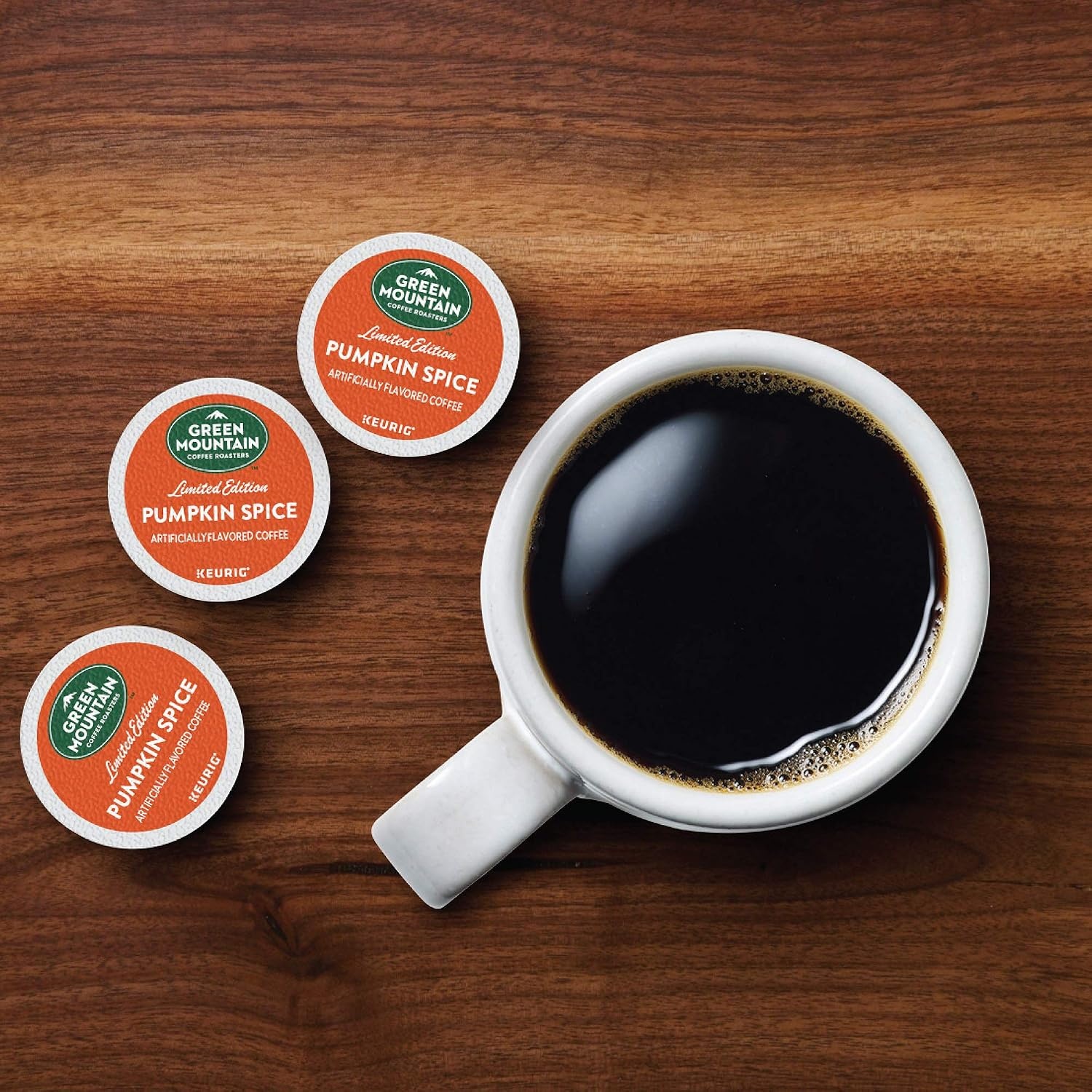 image:imageGreen Mountain Coffee Roasters Caramel Vanilla Cream Coffee Keurig SingleServe KCup pods Light Roast 96 CountPumpkin Spice