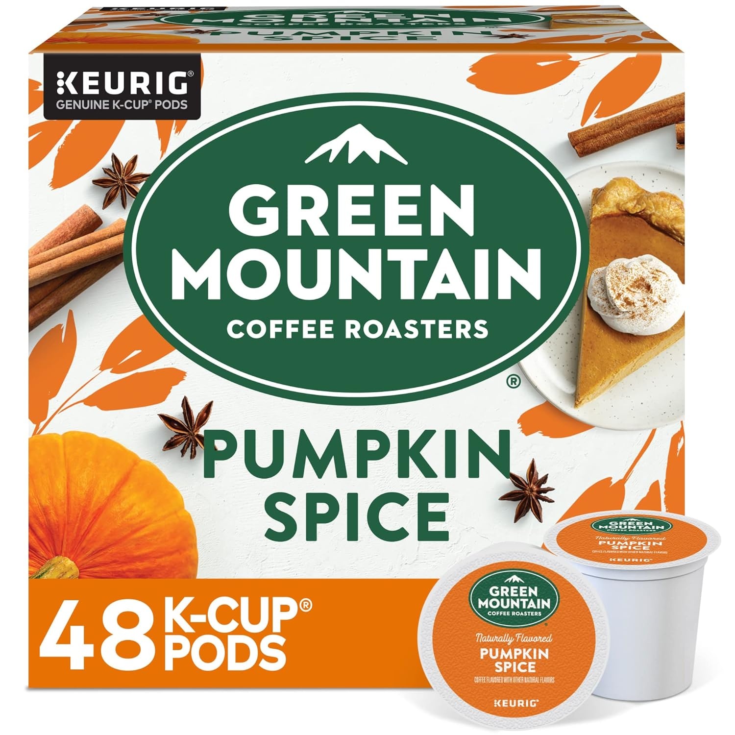 image:imageGreen Mountain Coffee Roasters Caramel Vanilla Cream Coffee Keurig SingleServe KCup pods Light Roast 96 CountPumpkin Spice