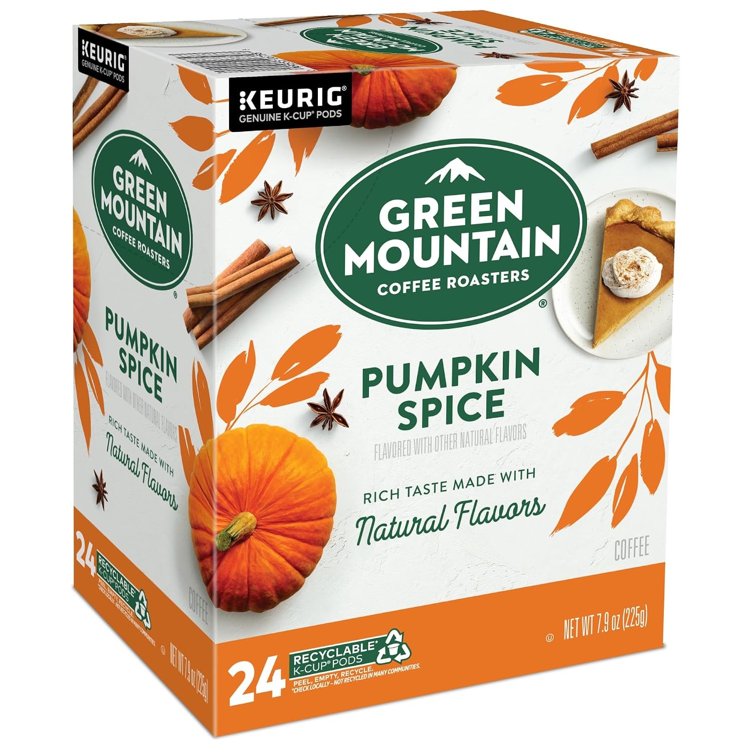image:imageGreen Mountain Coffee Roasters Caramel Vanilla Cream Coffee Keurig SingleServe KCup pods Light Roast 96 CountPumpkin Spice