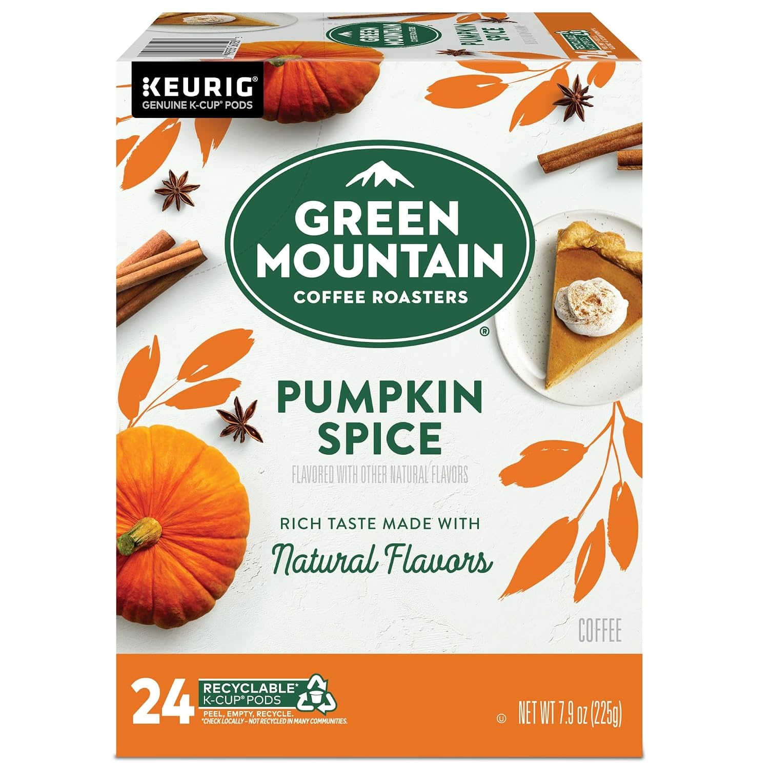 image:imageGreen Mountain Coffee Roasters Caramel Vanilla Cream Coffee Keurig SingleServe KCup pods Light Roast 96 CountPumpkin Spice