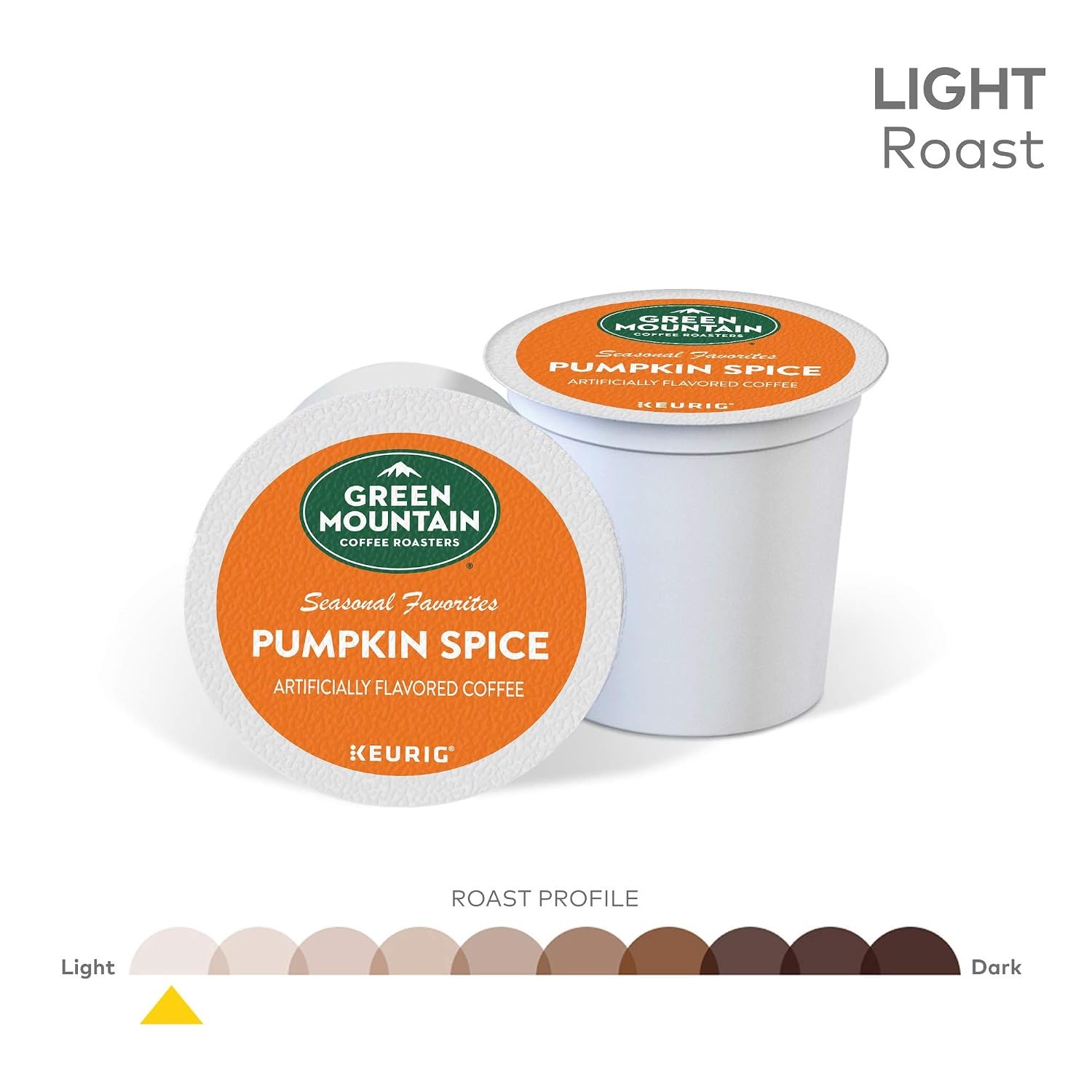 image:imageGreen Mountain Coffee Roasters Caramel Vanilla Cream Coffee Keurig SingleServe KCup pods Light Roast 96 CountPumpkin Spice