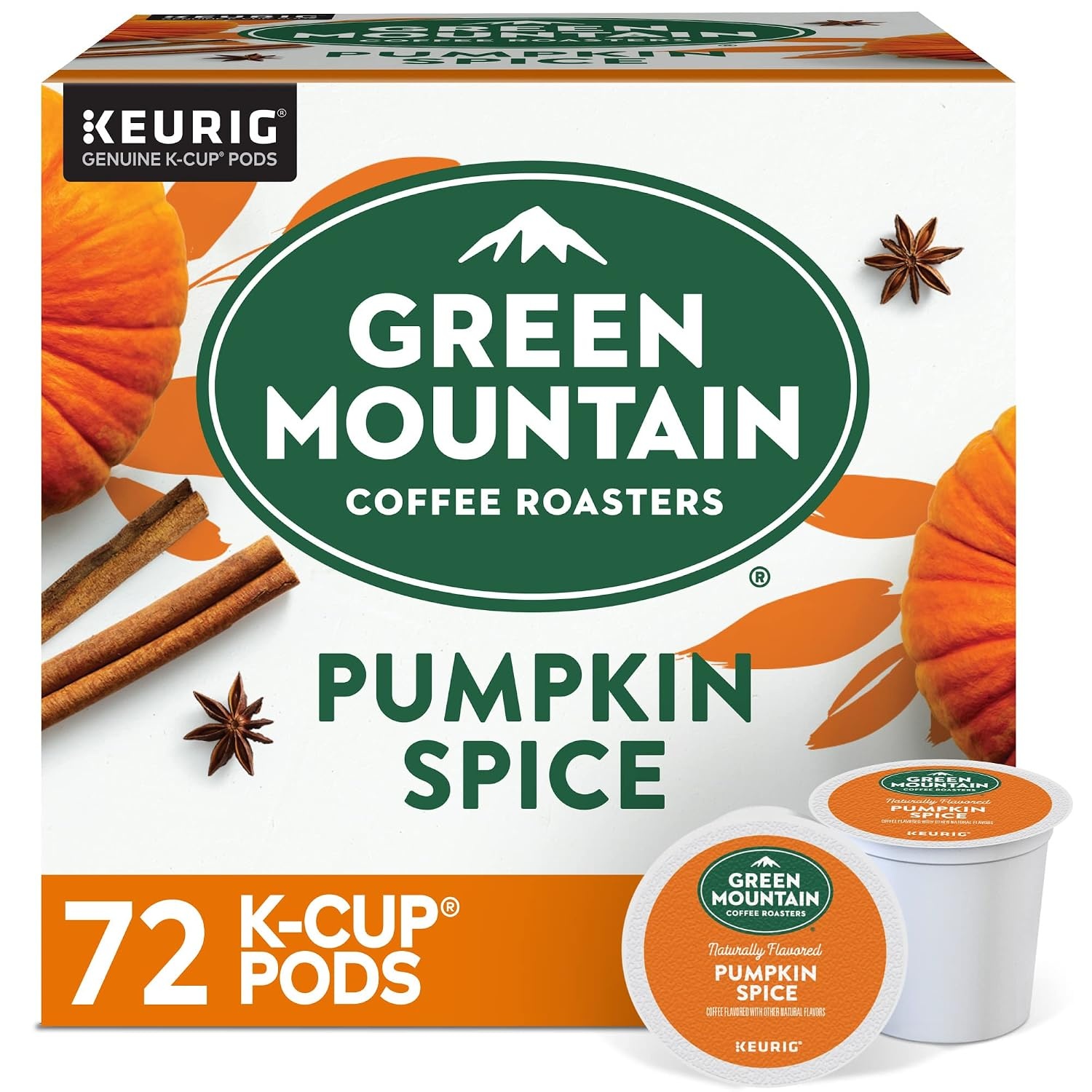 image:imageGreen Mountain Coffee Roasters Caramel Vanilla Cream Coffee Keurig SingleServe KCup pods Light Roast 96 CountPumpkin Spice