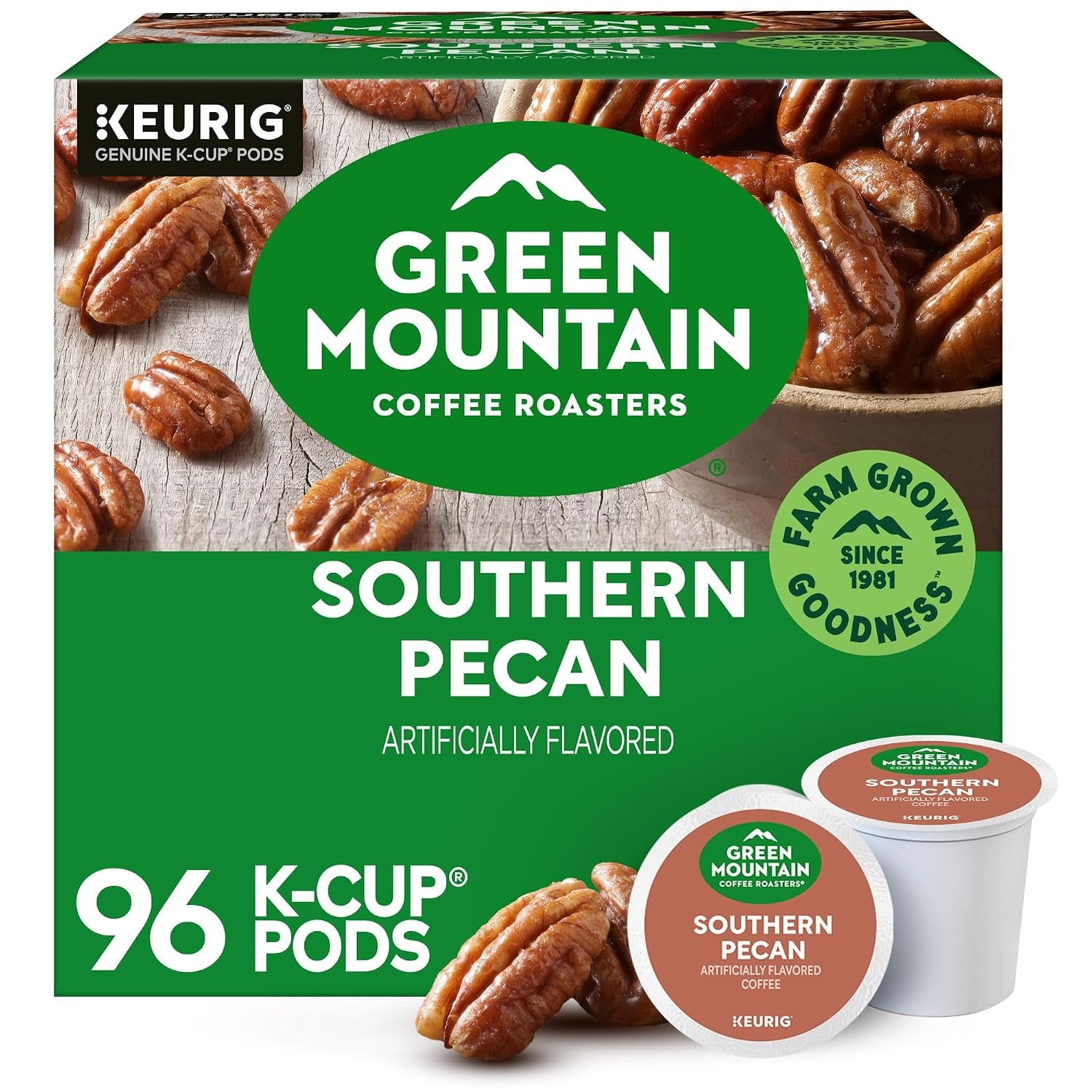 image:imageGreen Mountain Coffee Roasters Caramel Vanilla Cream Coffee Keurig SingleServe KCup pods Light Roast 96 CountSouthern Pecan
