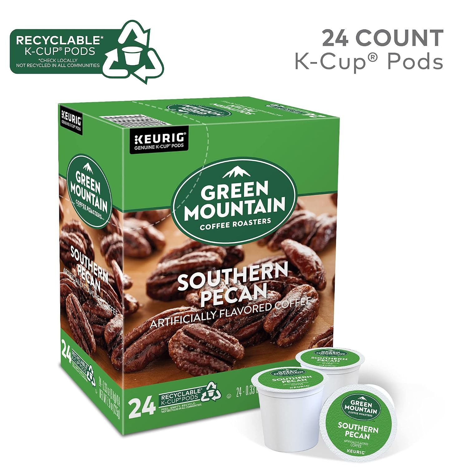 image:imageGreen Mountain Coffee Roasters Caramel Vanilla Cream Coffee Keurig SingleServe KCup pods Light Roast 96 CountSouthern Pecan