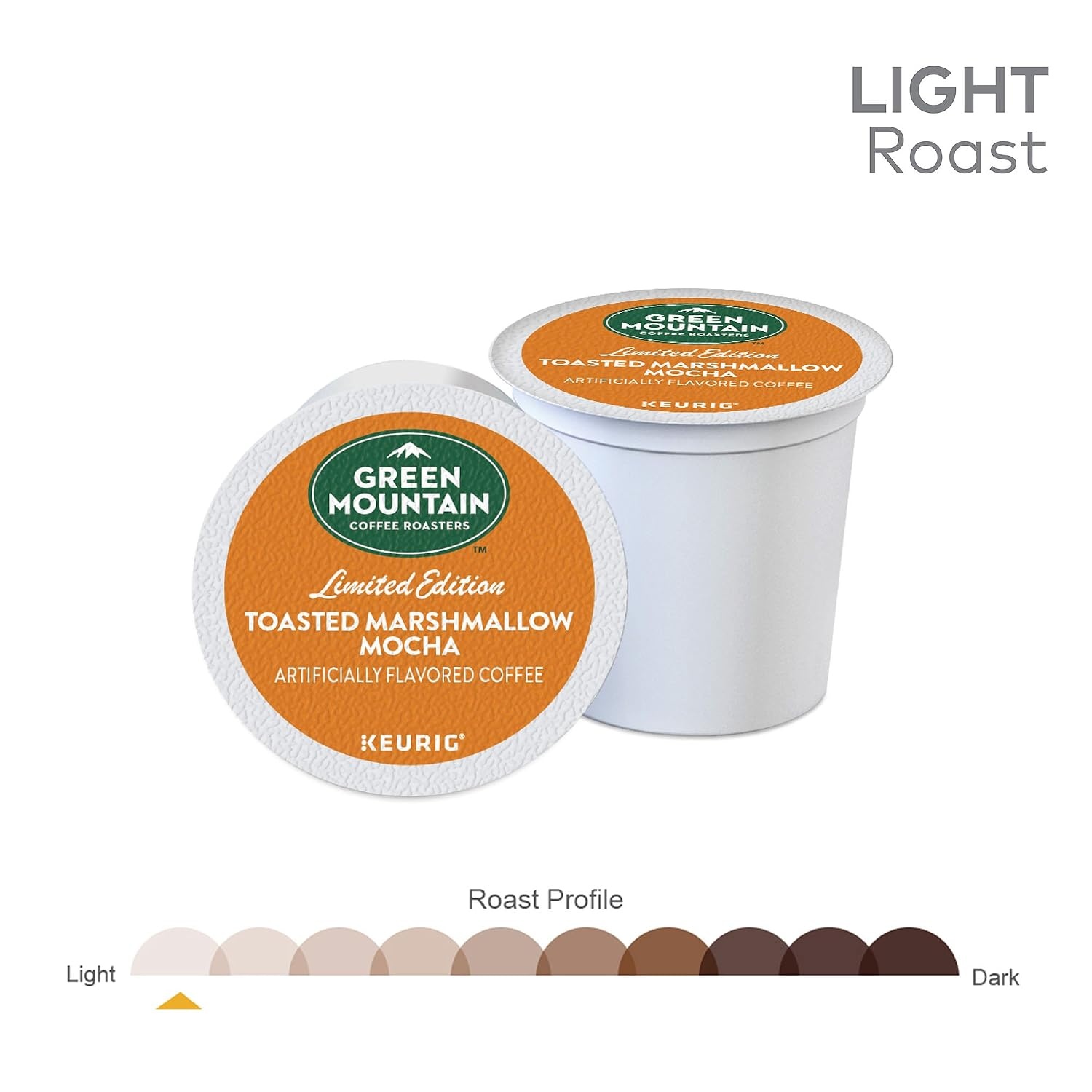 image:imageGreen Mountain Coffee Roasters Caramel Vanilla Cream Coffee Keurig SingleServe KCup pods Light Roast 96 CountToasted Marshmallow Mocha