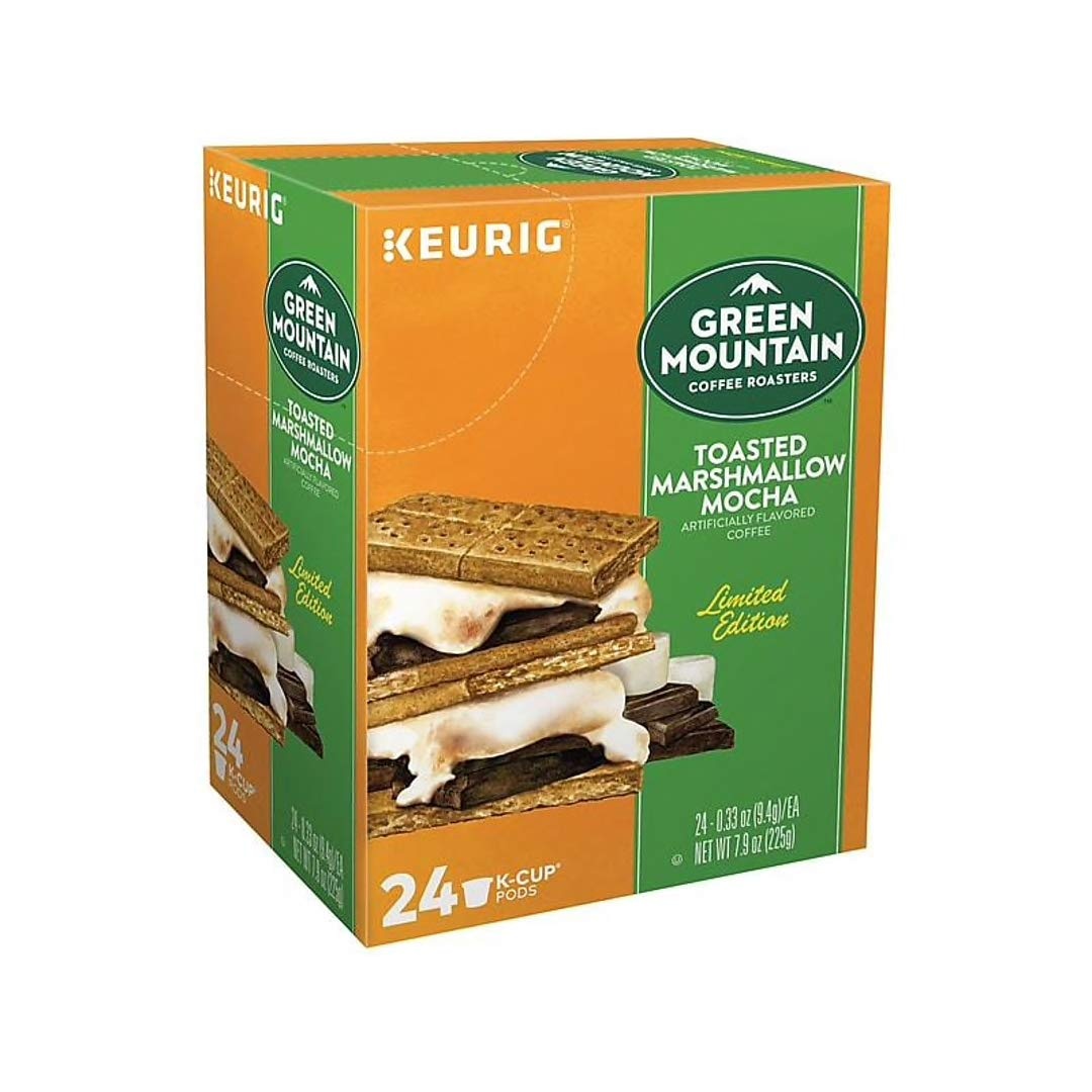 image:imageGreen Mountain Coffee Roasters Caramel Vanilla Cream Coffee Keurig SingleServe KCup pods Light Roast 96 CountToasted Marshmallow Mocha