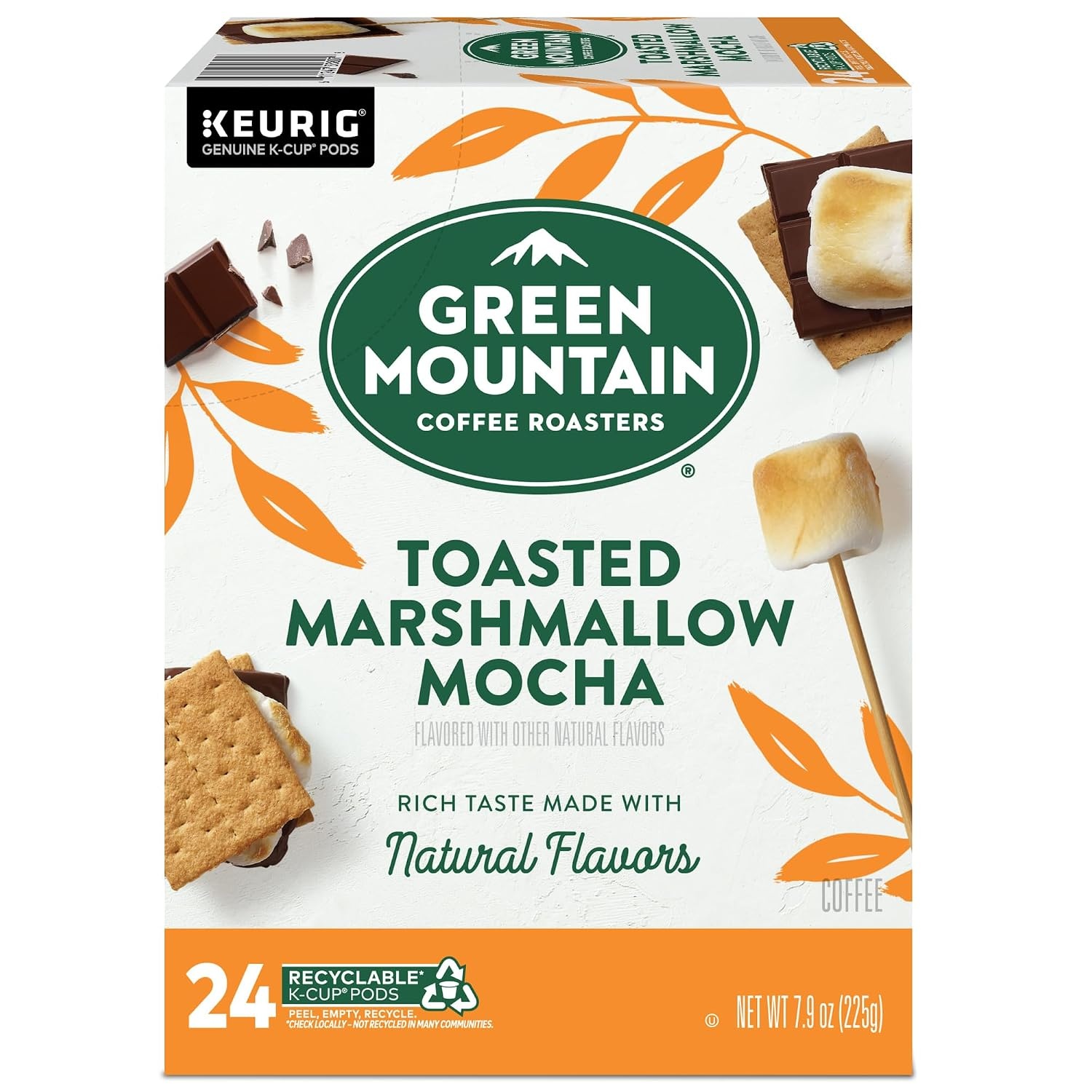 image:imageGreen Mountain Coffee Roasters Caramel Vanilla Cream Coffee Keurig SingleServe KCup pods Light Roast 96 CountToasted Marshmallow Mocha