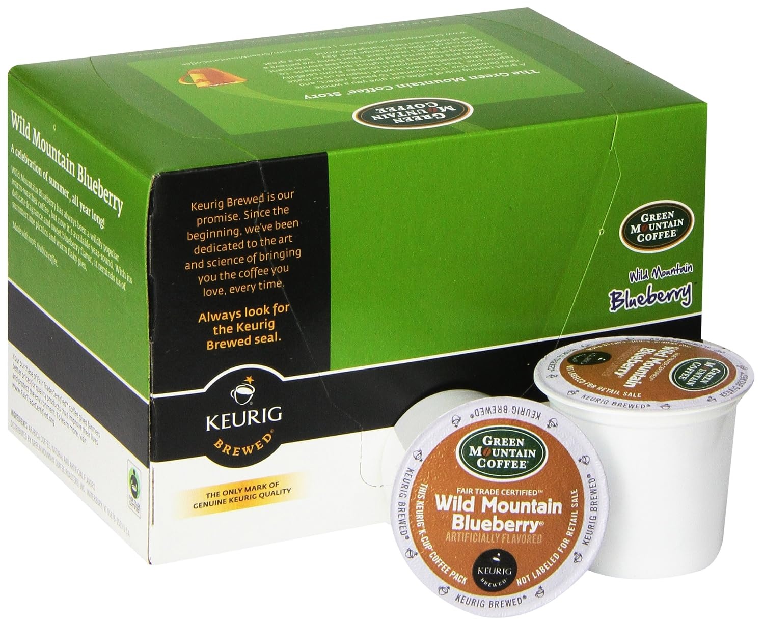 image:imageGreen Mountain Coffee Roasters Caramel Vanilla Cream Coffee Keurig SingleServe KCup pods Light Roast 96 CountWild Mountain Blueberry