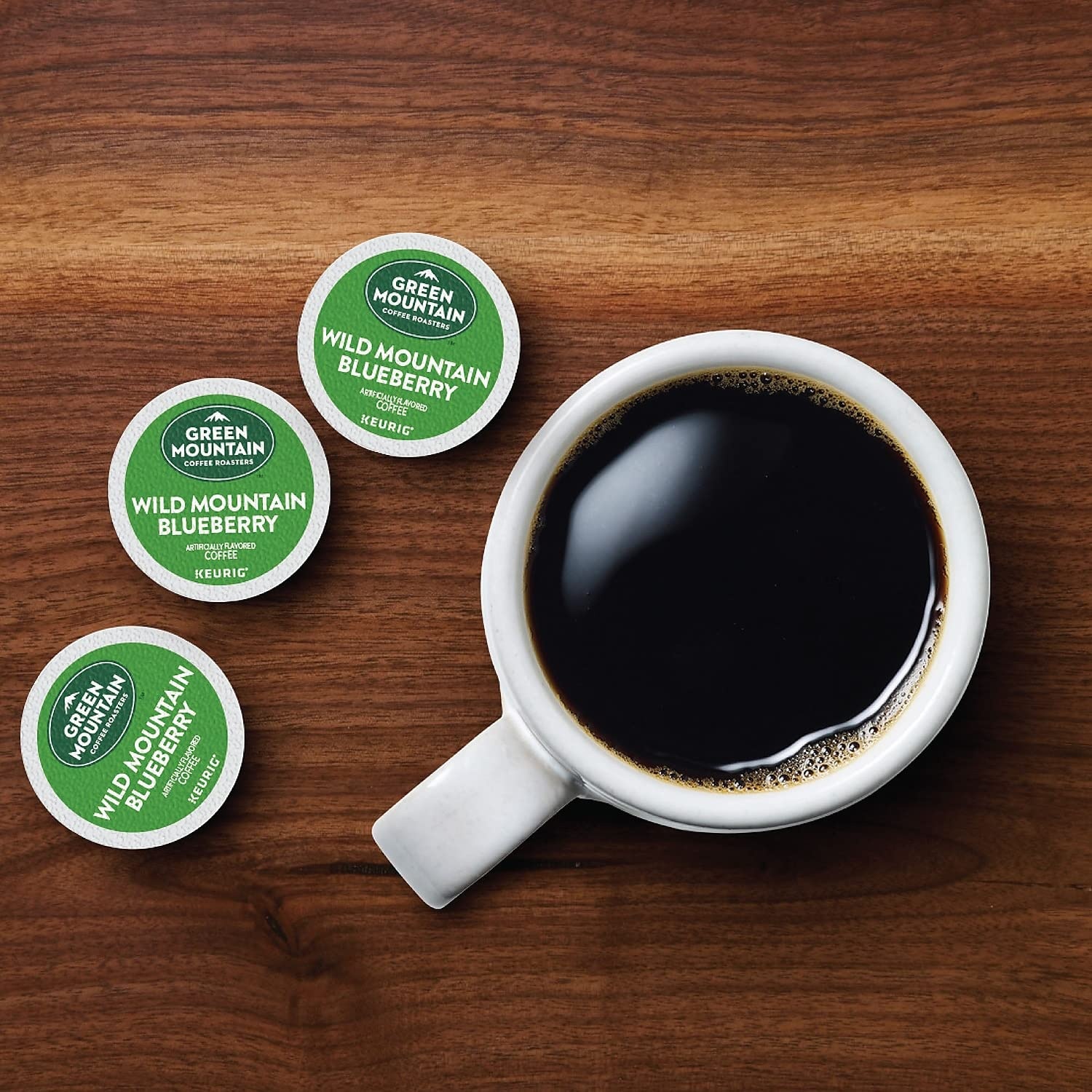 image:imageGreen Mountain Coffee Roasters Caramel Vanilla Cream Coffee Keurig SingleServe KCup pods Light Roast 96 CountWild Mountain Blueberry