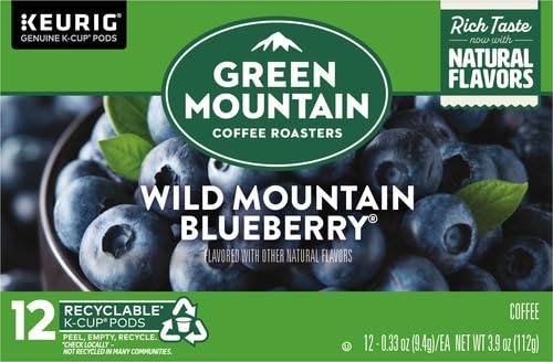 image:imageGreen Mountain Coffee Roasters Caramel Vanilla Cream Coffee Keurig SingleServe KCup pods Light Roast 96 CountWild Mountain Blueberry