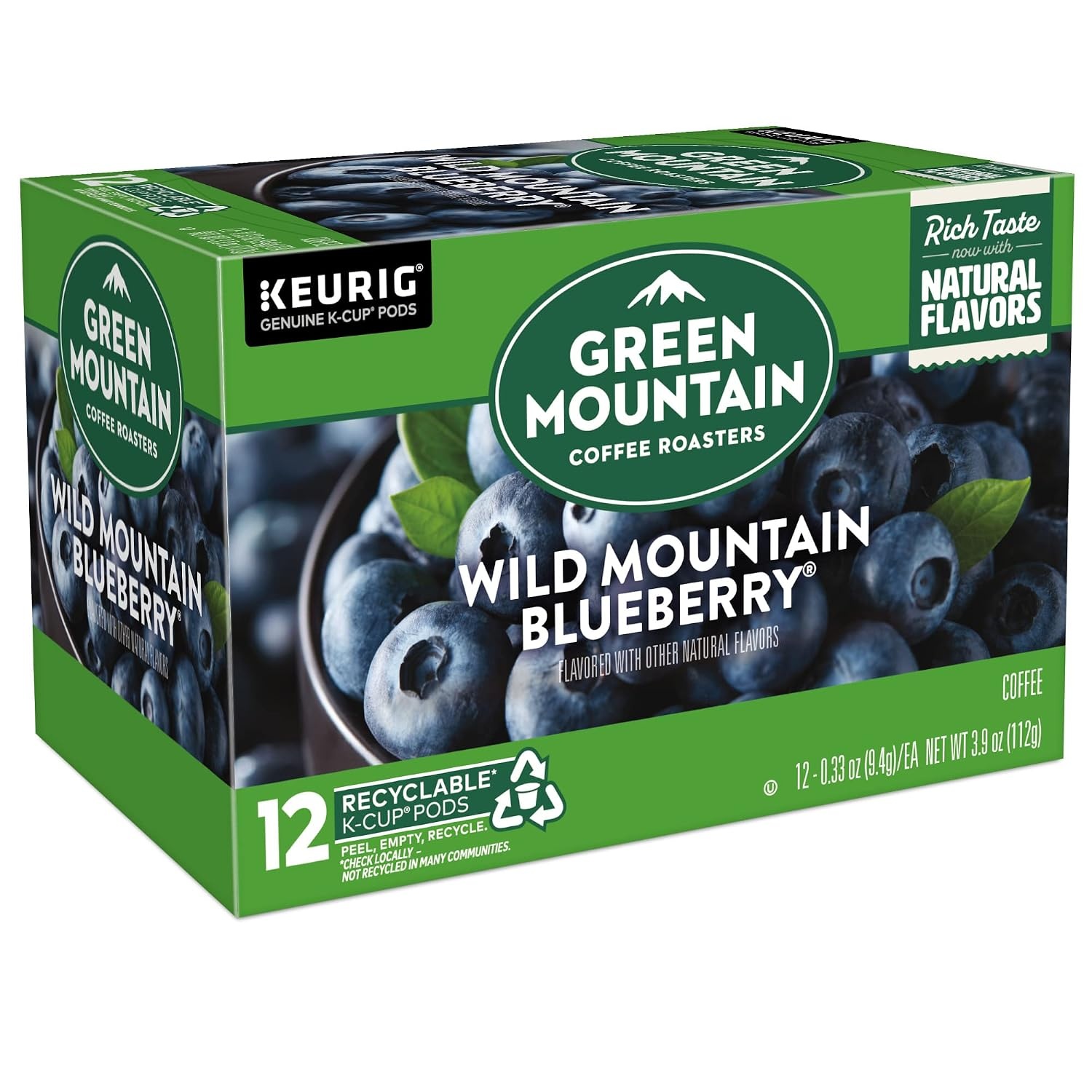 image:imageGreen Mountain Coffee Roasters Caramel Vanilla Cream Coffee Keurig SingleServe KCup pods Light Roast 96 CountWild Mountain Blueberry