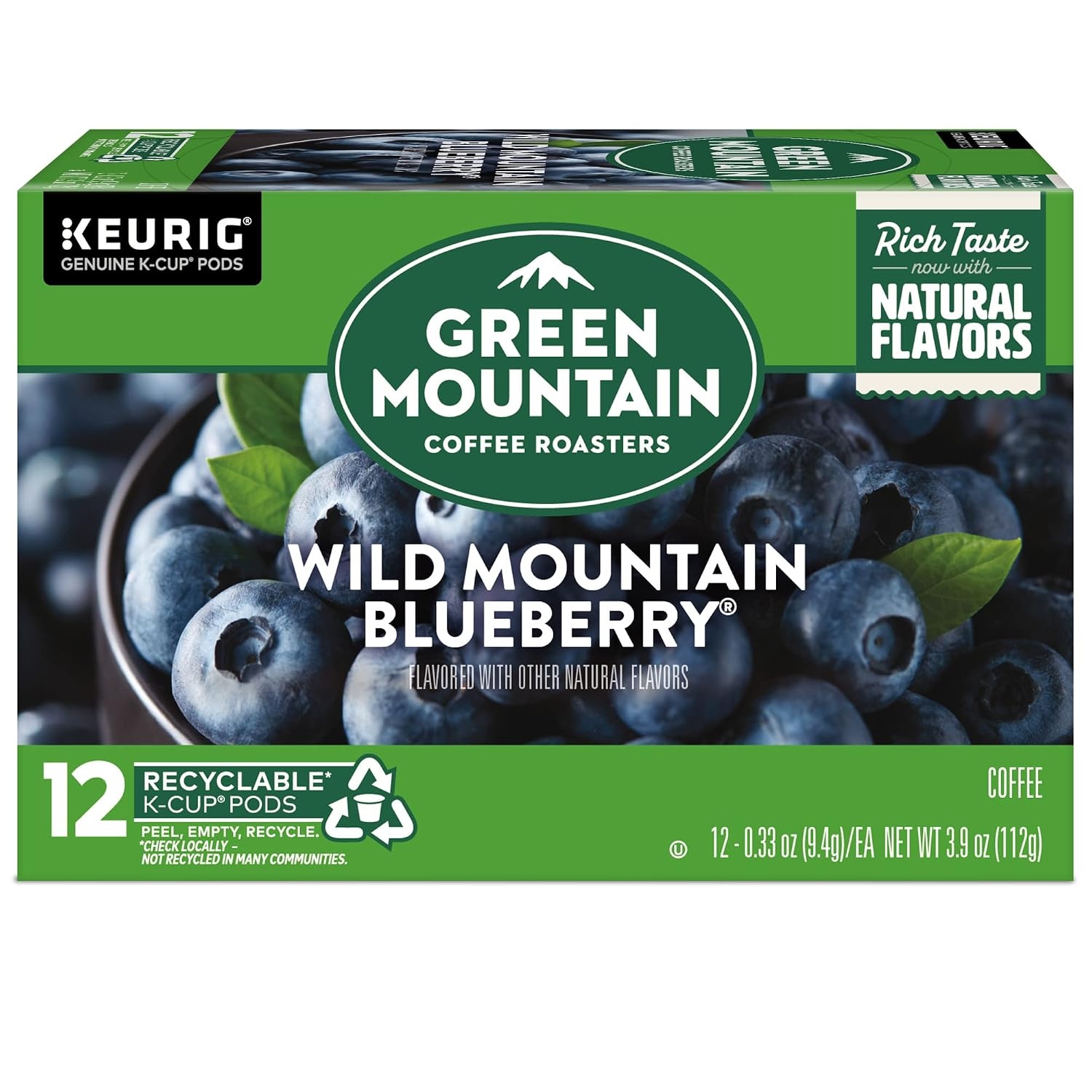 image:imageGreen Mountain Coffee Roasters Caramel Vanilla Cream Coffee Keurig SingleServe KCup pods Light Roast 96 CountWild Mountain Blueberry