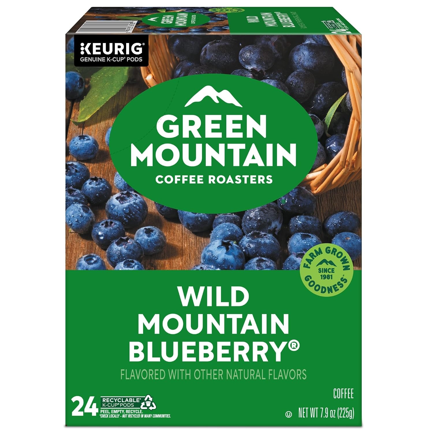 image:imageGreen Mountain Coffee Roasters Caramel Vanilla Cream Coffee Keurig SingleServe KCup pods Light Roast 96 CountWild Mountain Blueberry