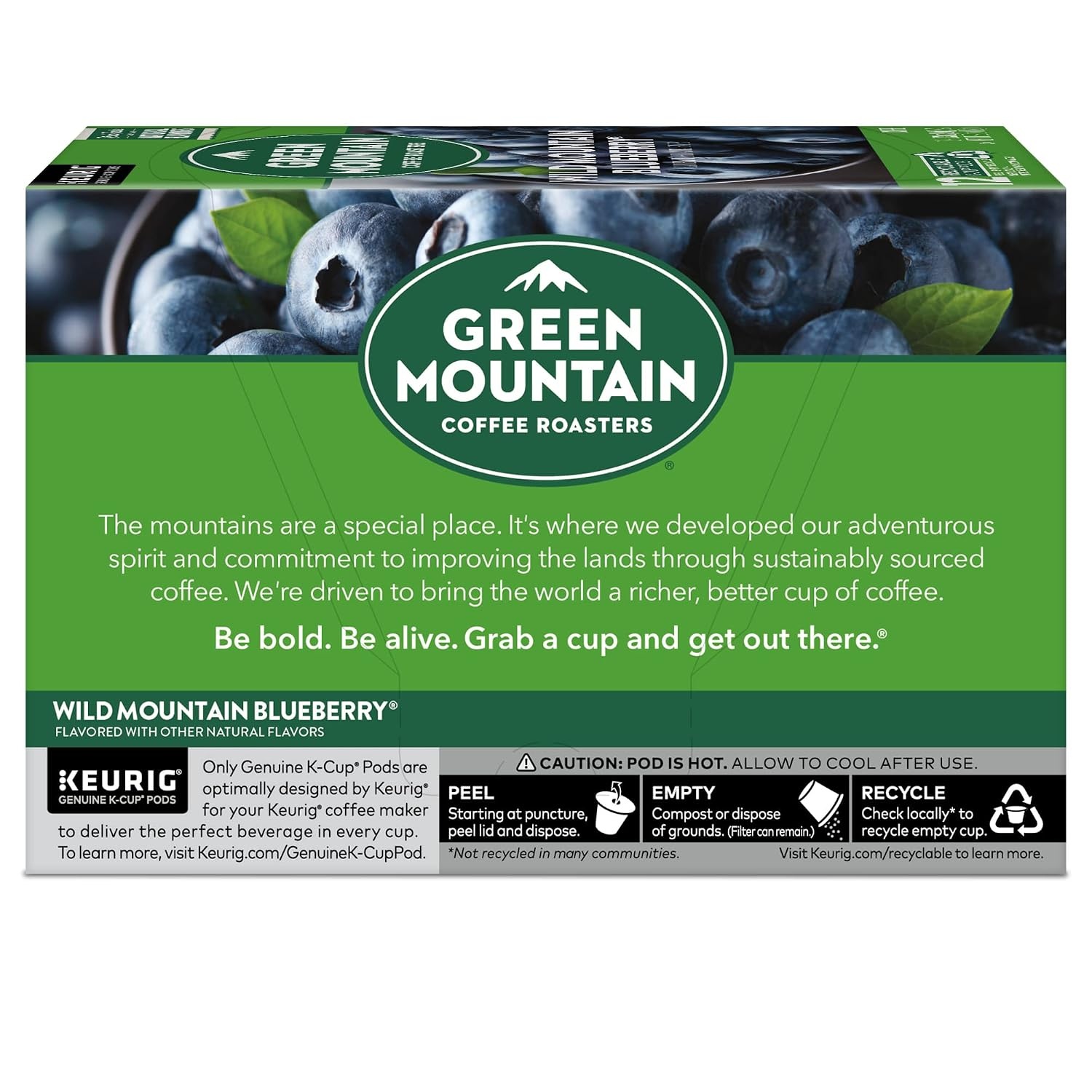 image:imageGreen Mountain Coffee Roasters Caramel Vanilla Cream Coffee Keurig SingleServe KCup pods Light Roast 96 CountWild Mountain Blueberry