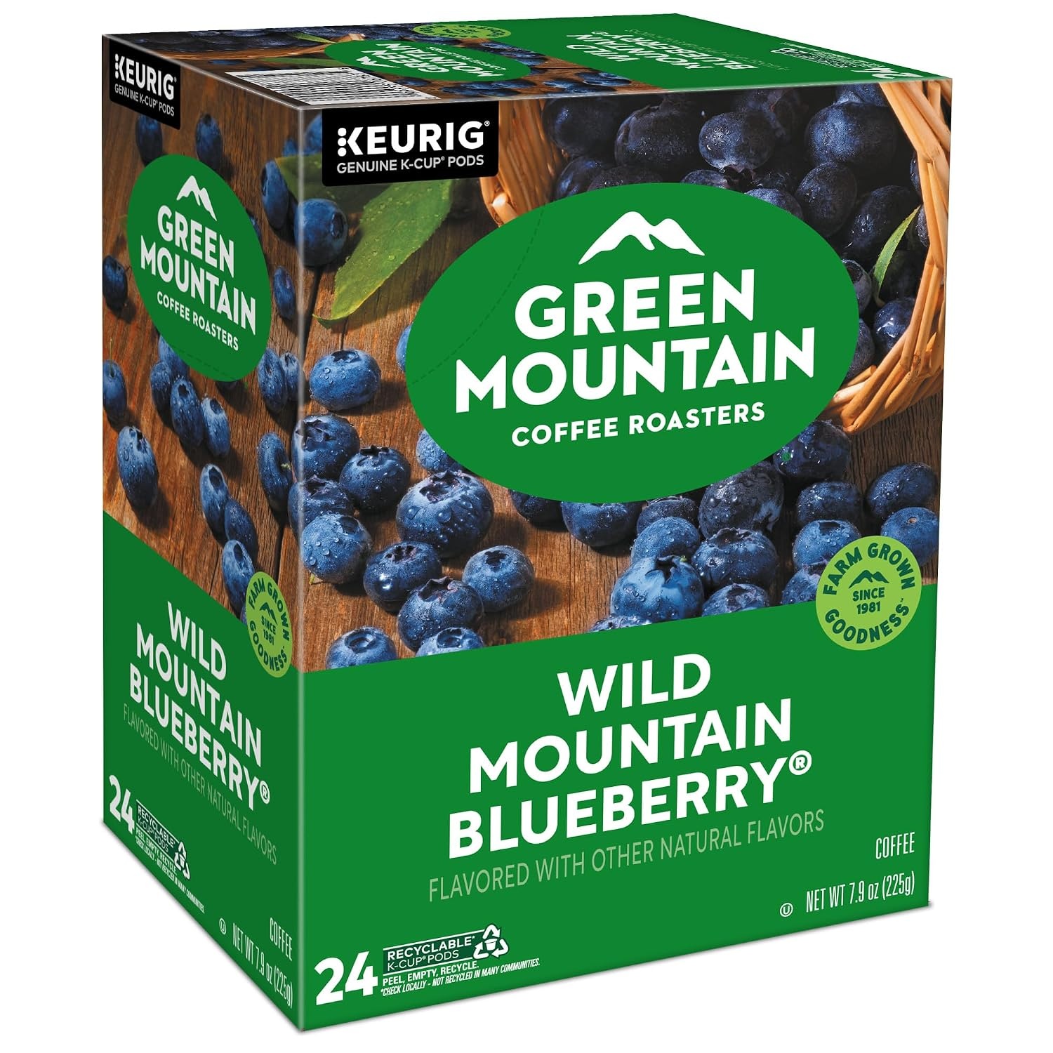 image:imageGreen Mountain Coffee Roasters Caramel Vanilla Cream Coffee Keurig SingleServe KCup pods Light Roast 96 CountWild Mountain Blueberry