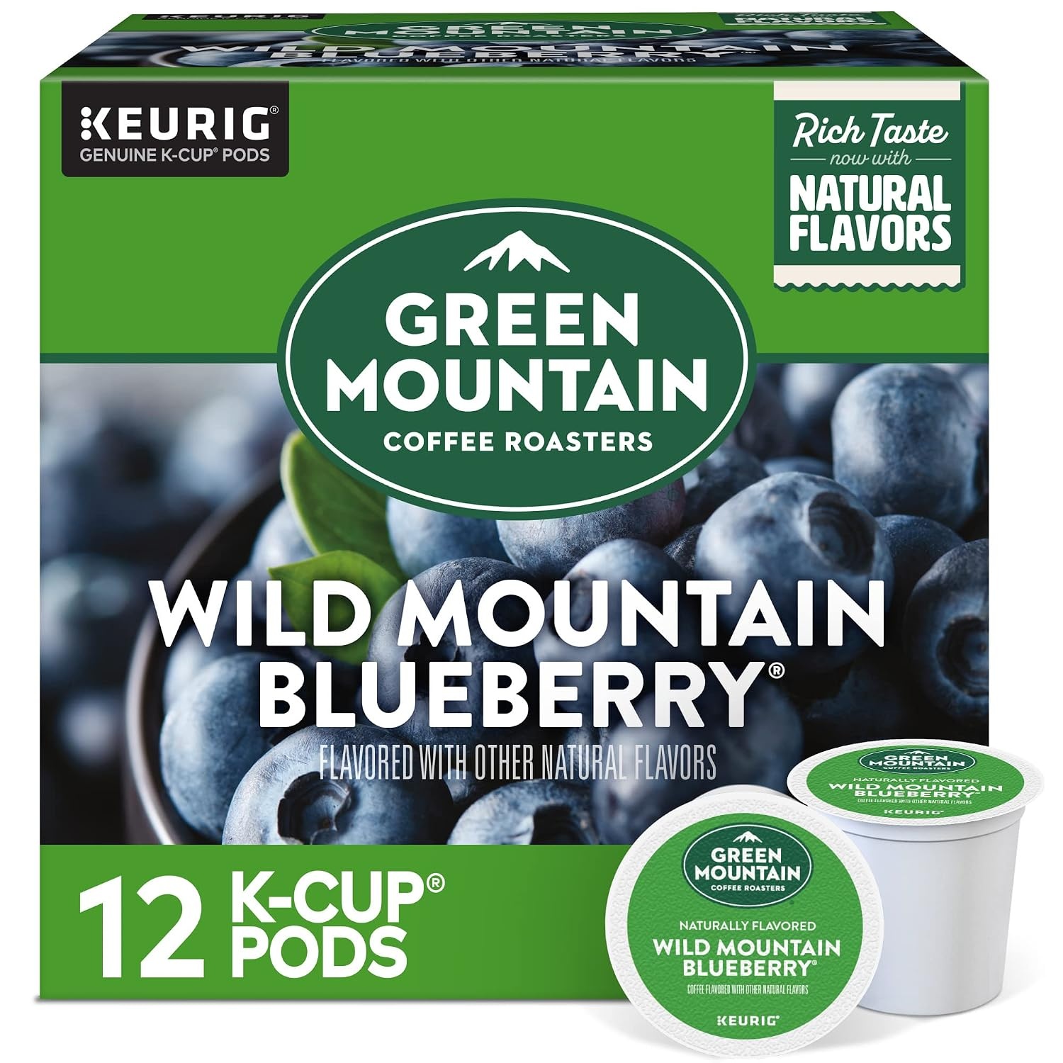 image:imageGreen Mountain Coffee Roasters Caramel Vanilla Cream Coffee Keurig SingleServe KCup pods Light Roast 96 CountWild Mountain Blueberry