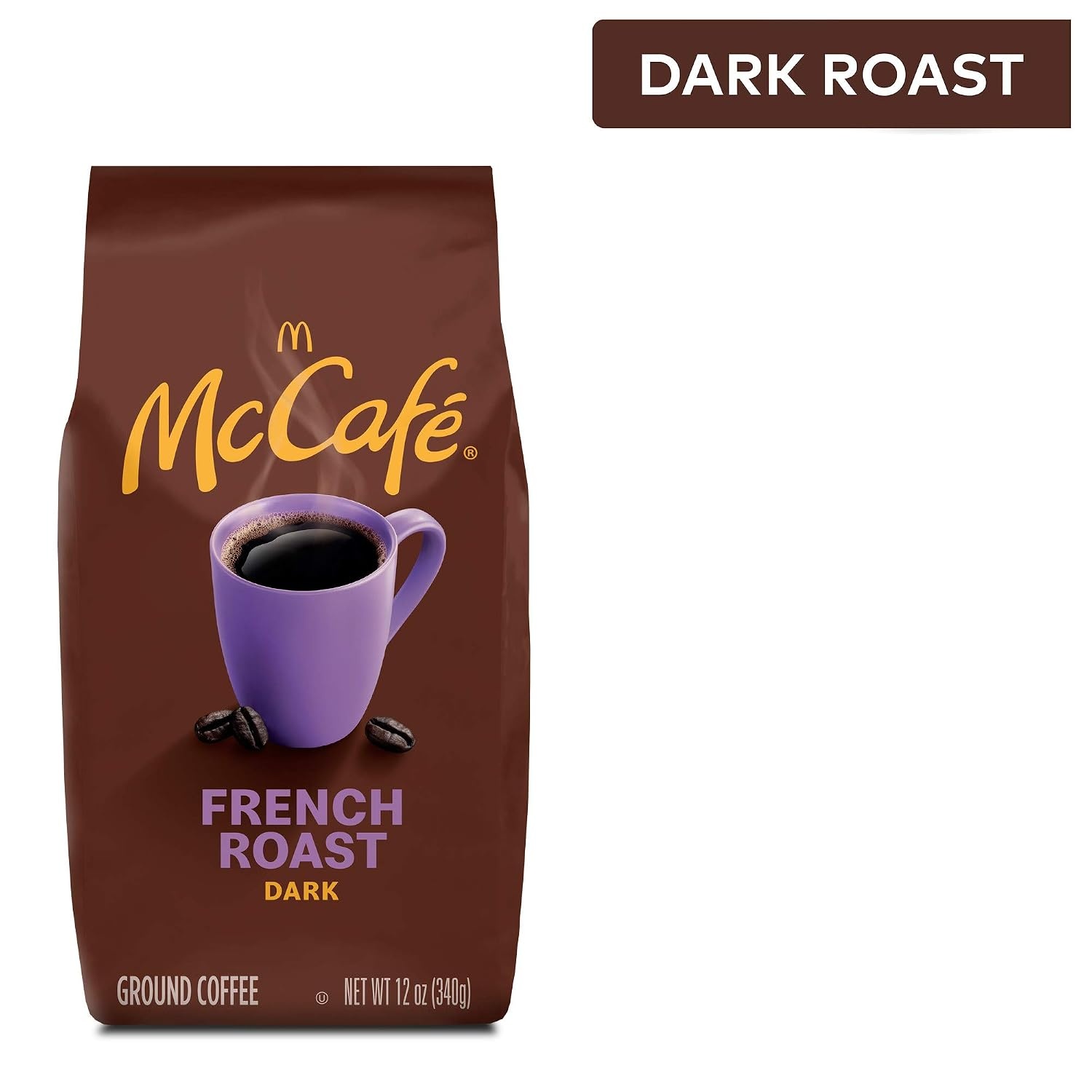 image:imageMcCafe Colombian Ground Coffee MediumDark Roast Mild Fruity Flavors Premium Quality Responsibly Sourced Kosher Certified 22oz BagFrench Roast