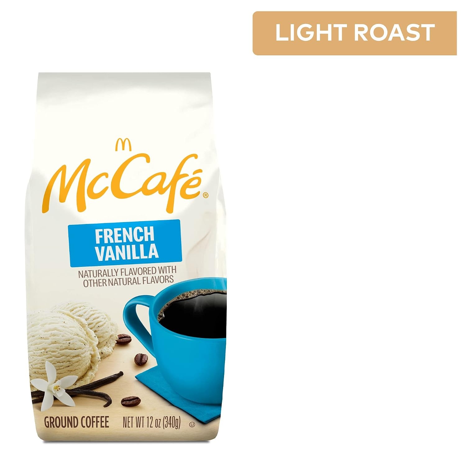 image:imageMcCafe Colombian Ground Coffee MediumDark Roast Mild Fruity Flavors Premium Quality Responsibly Sourced Kosher Certified 22oz BagFrench Vanilla