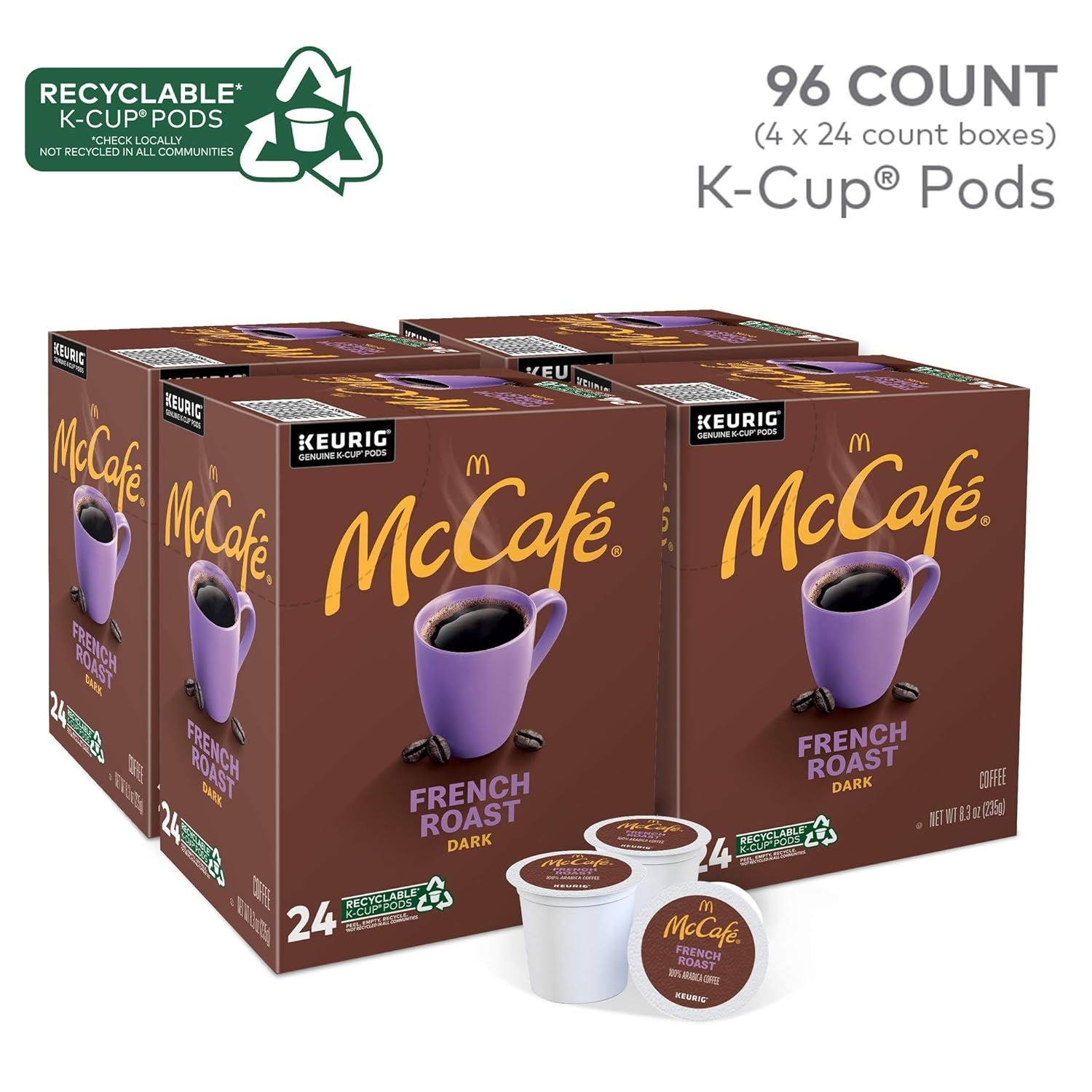 image:imageMcCafe French Roast Keurig Single Serve KCup Pods Dark Roast Coffee Pods 84 CountFrench Roast