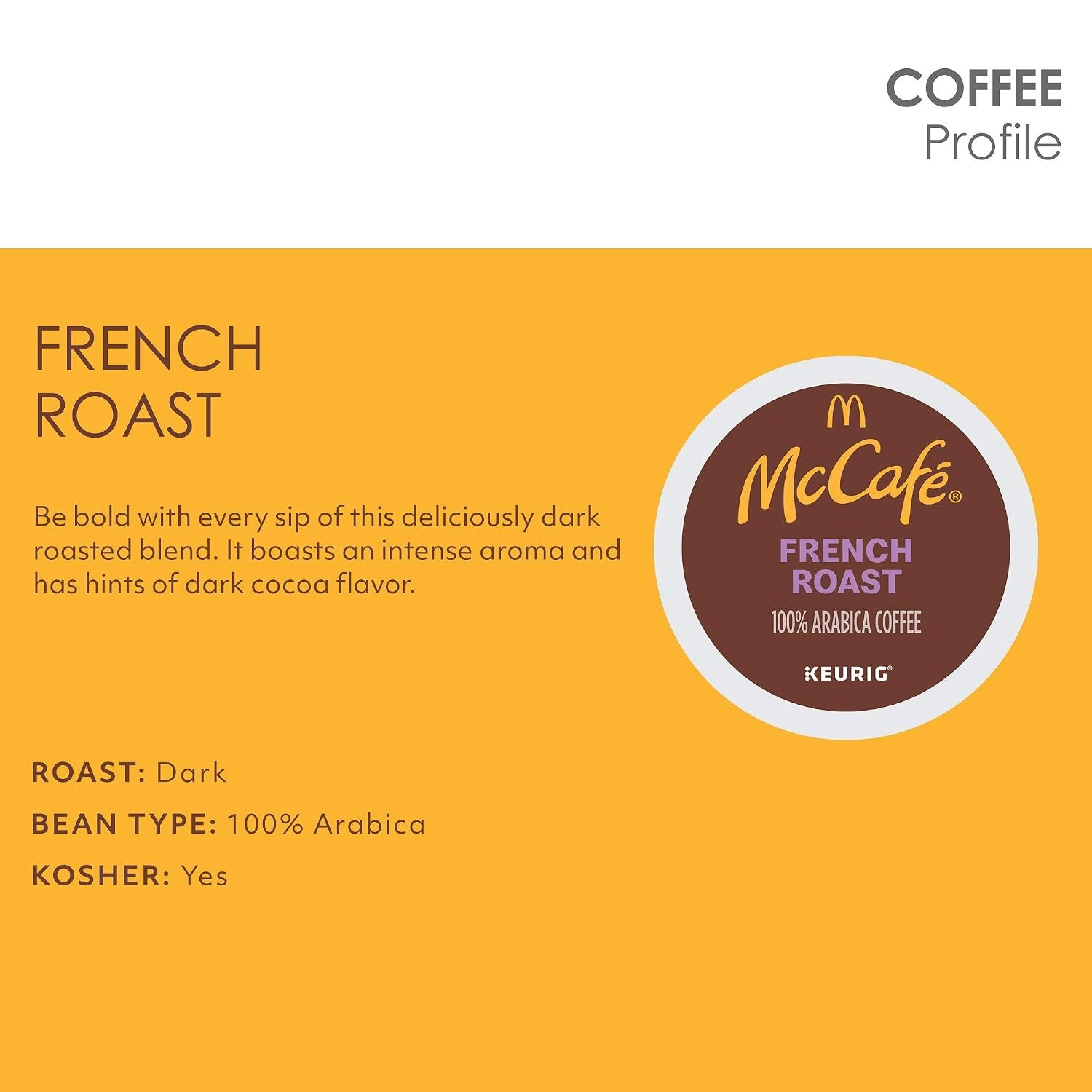 image:imageMcCafe French Roast Keurig Single Serve KCup Pods Dark Roast Coffee Pods 84 CountFrench Roast