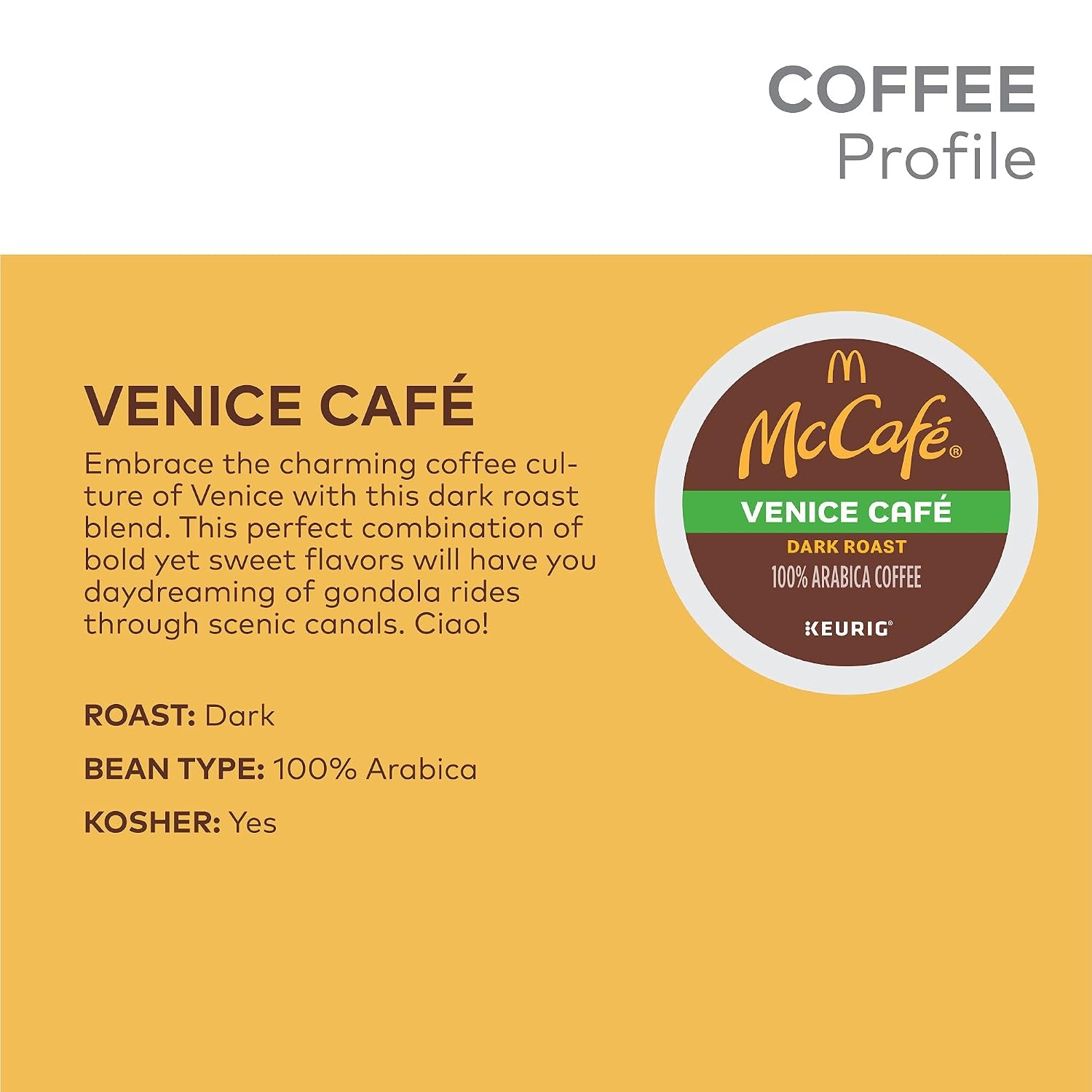 image:imageMcCafe French Roast Keurig Single Serve KCup Pods Dark Roast Coffee Pods 84 CountVenice Caf
