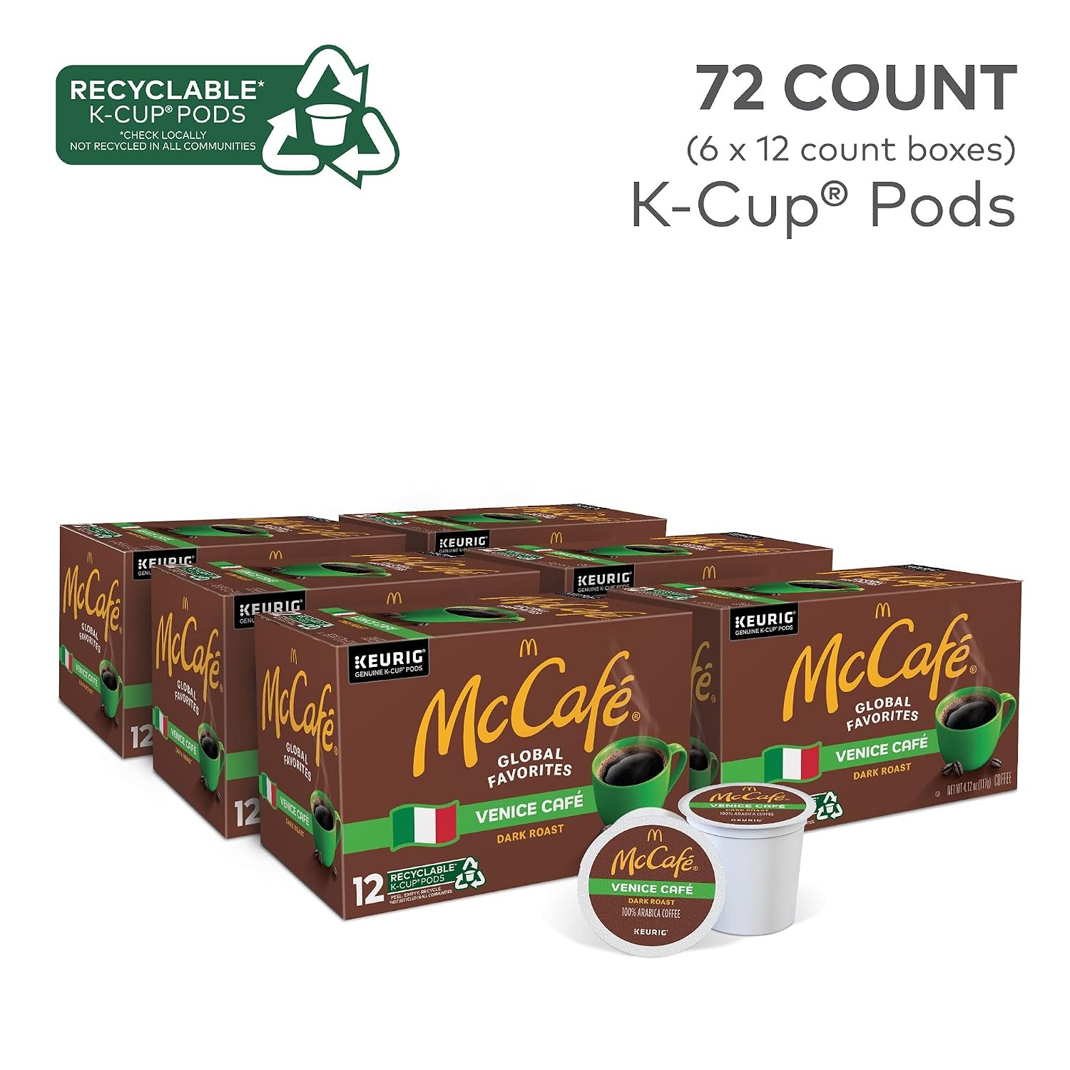 image:imageMcCafe French Roast Keurig Single Serve KCup Pods Dark Roast Coffee Pods 84 CountVenice Caf