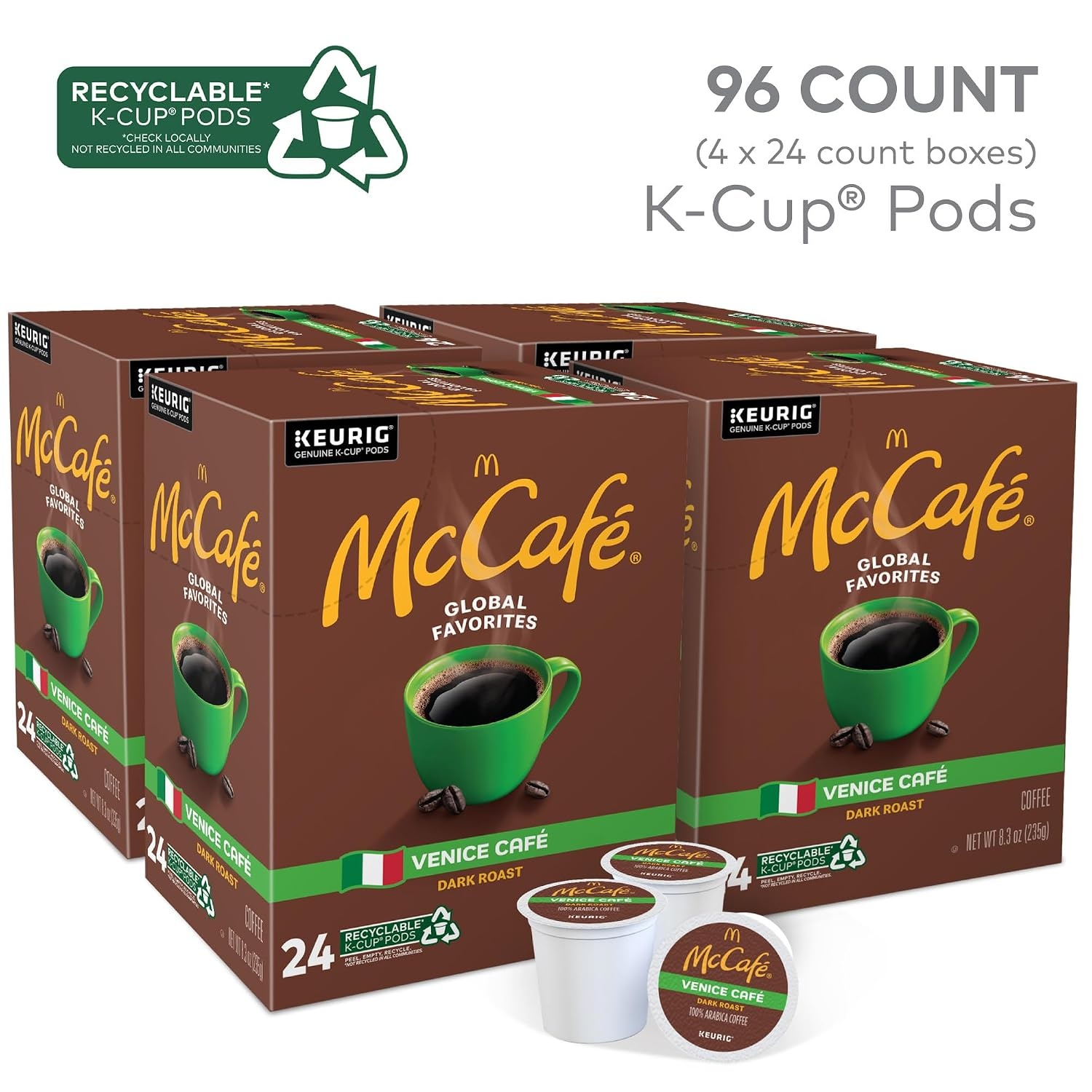 image:imageMcCafe French Roast Keurig Single Serve KCup Pods Dark Roast Coffee Pods 84 CountVenice Caf