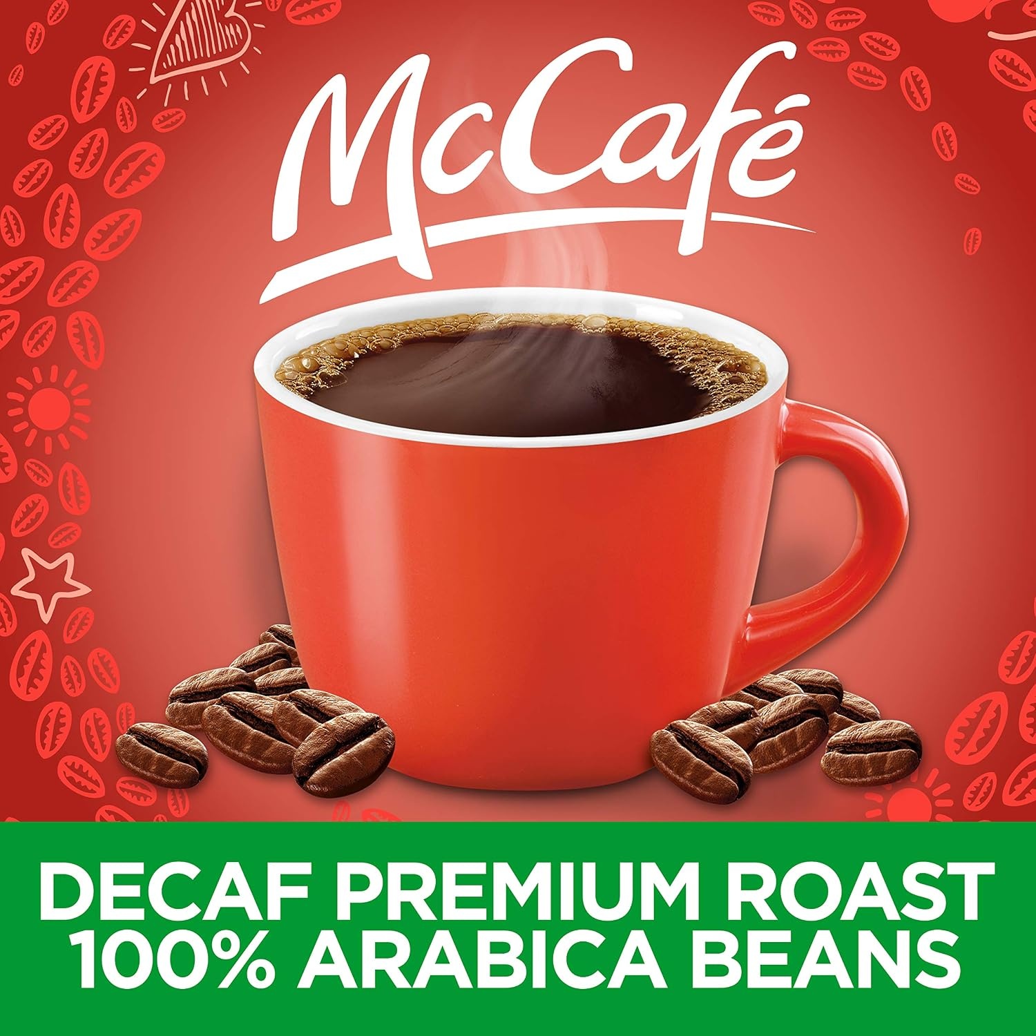image:imageMcCafe Premium Roast Decaf Coffee Single Serve Keurig KCup Pods Decaffeinated 96 Count 4 Packs of 24Premium Roast