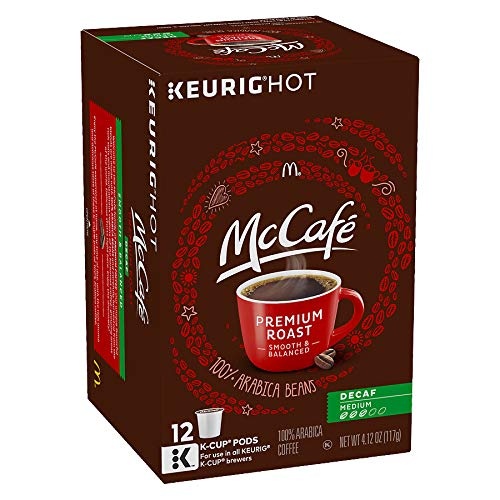 image:imageMcCafe Premium Roast Decaf Coffee Single Serve Keurig KCup Pods Decaffeinated 96 Count 4 Packs of 24Premium Roast