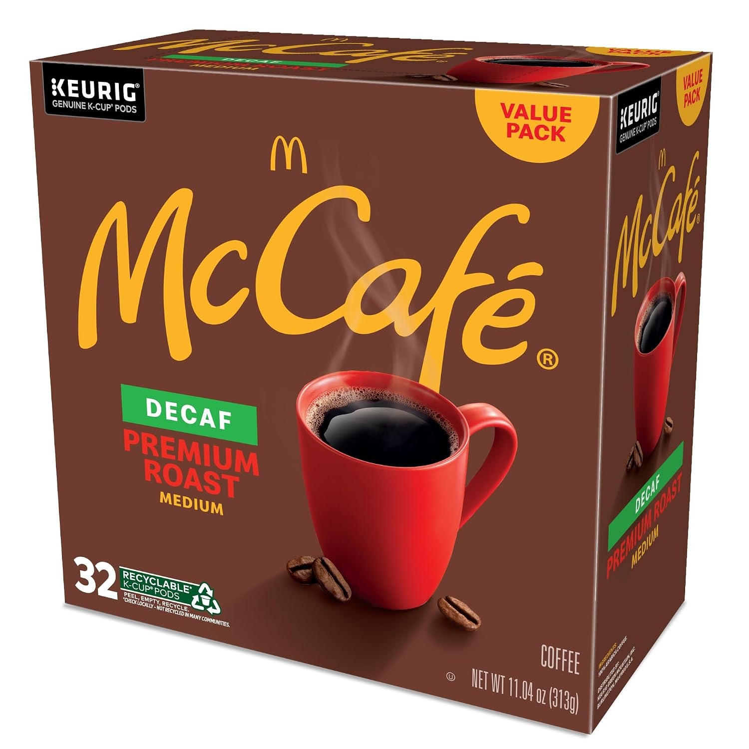 image:imageMcCafe Premium Roast Decaf Coffee Single Serve Keurig KCup Pods Decaffeinated 96 Count 4 Packs of 24Premium Roast