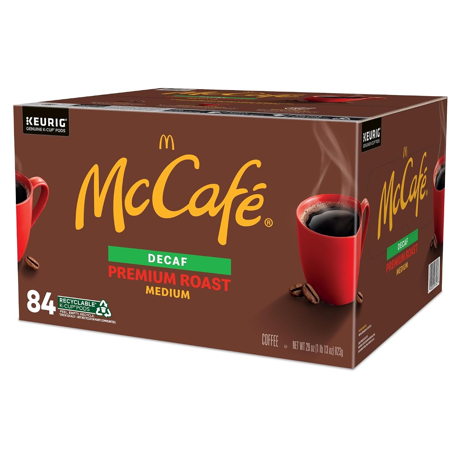 image:imageMcCafe Premium Roast Decaf Coffee Single Serve Keurig KCup Pods Decaffeinated 96 Count 4 Packs of 24Premium Roast