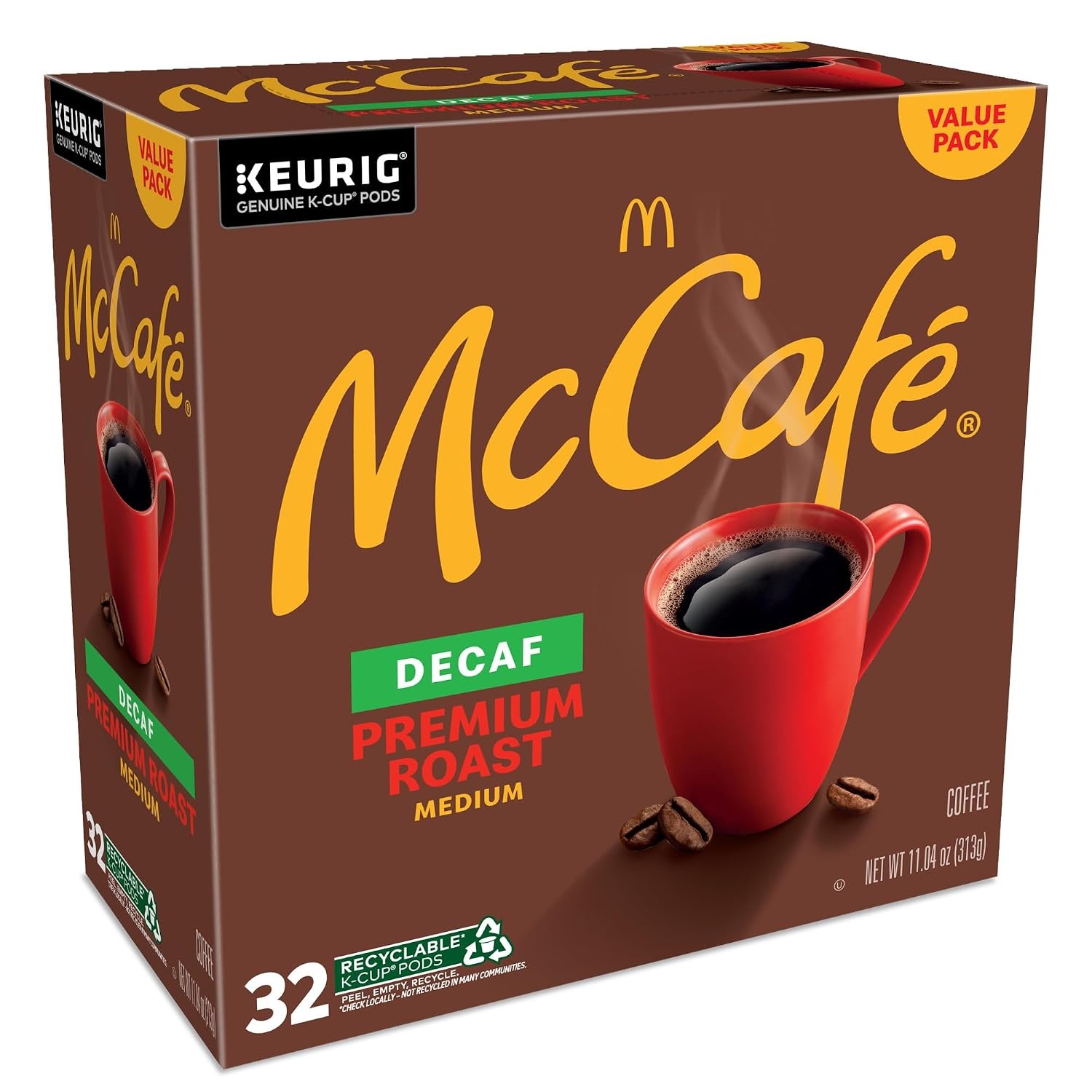image:imageMcCafe Premium Roast Decaf Coffee Single Serve Keurig KCup Pods Decaffeinated 96 Count 4 Packs of 24Premium Roast